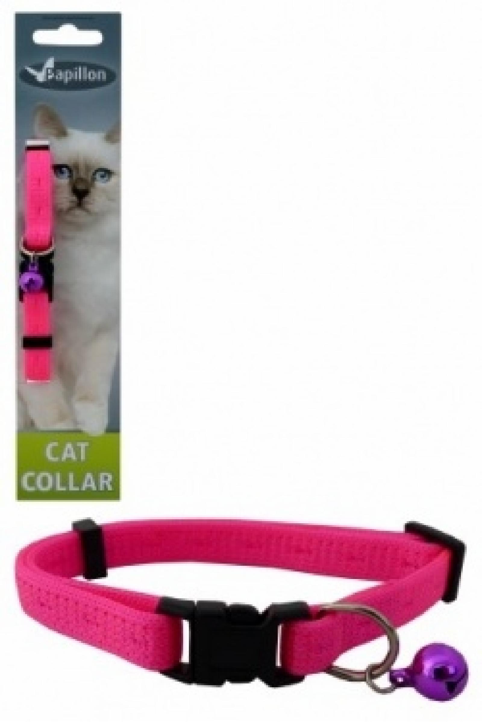 Papillon Ошейник для кошек Сэсси 10мм-21-33см розовый (Adjustable cat collar 10 mm x 21 - 33 cm Sassy cat colour pink) 270115 270115 270115 0.016 кг 20495