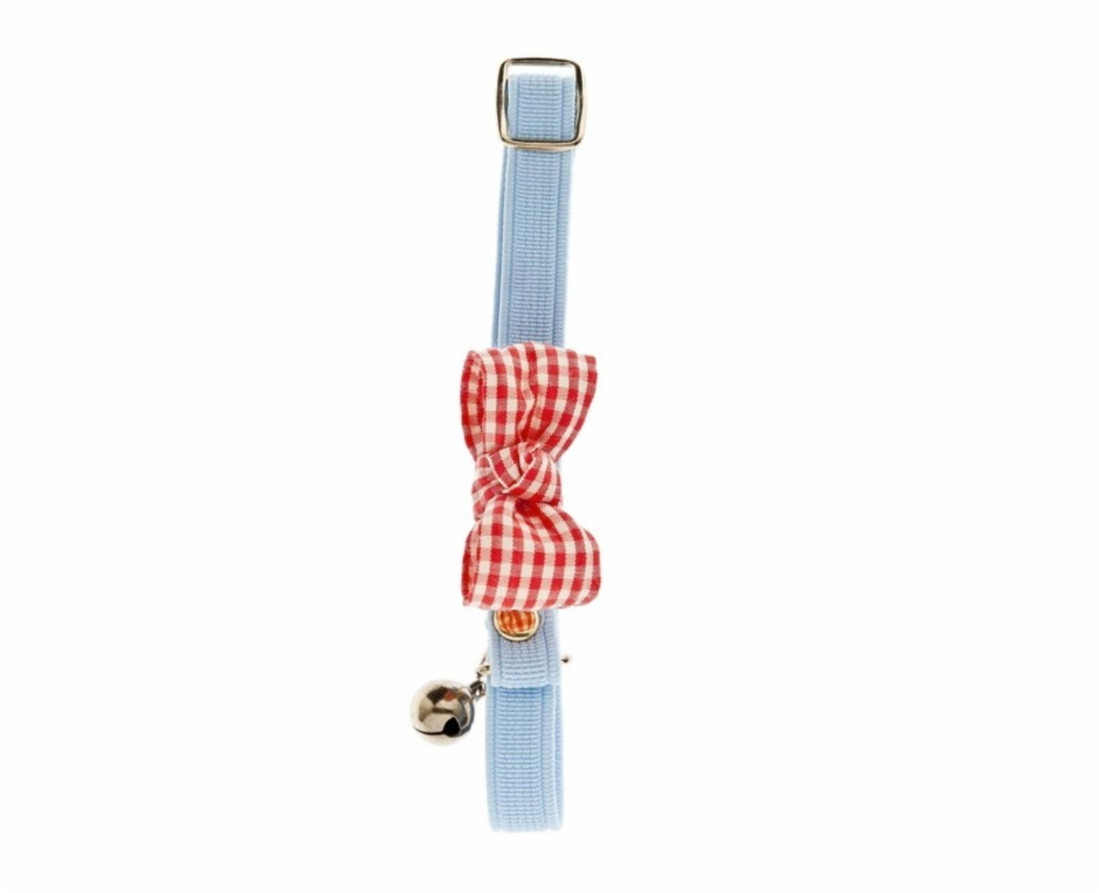 Ferribiella аксессуары Ошейник для кошки с бантом Клетка RIBBON CAT COLLAR VICHY 10PCS. CAN907 0,100 кг 60319