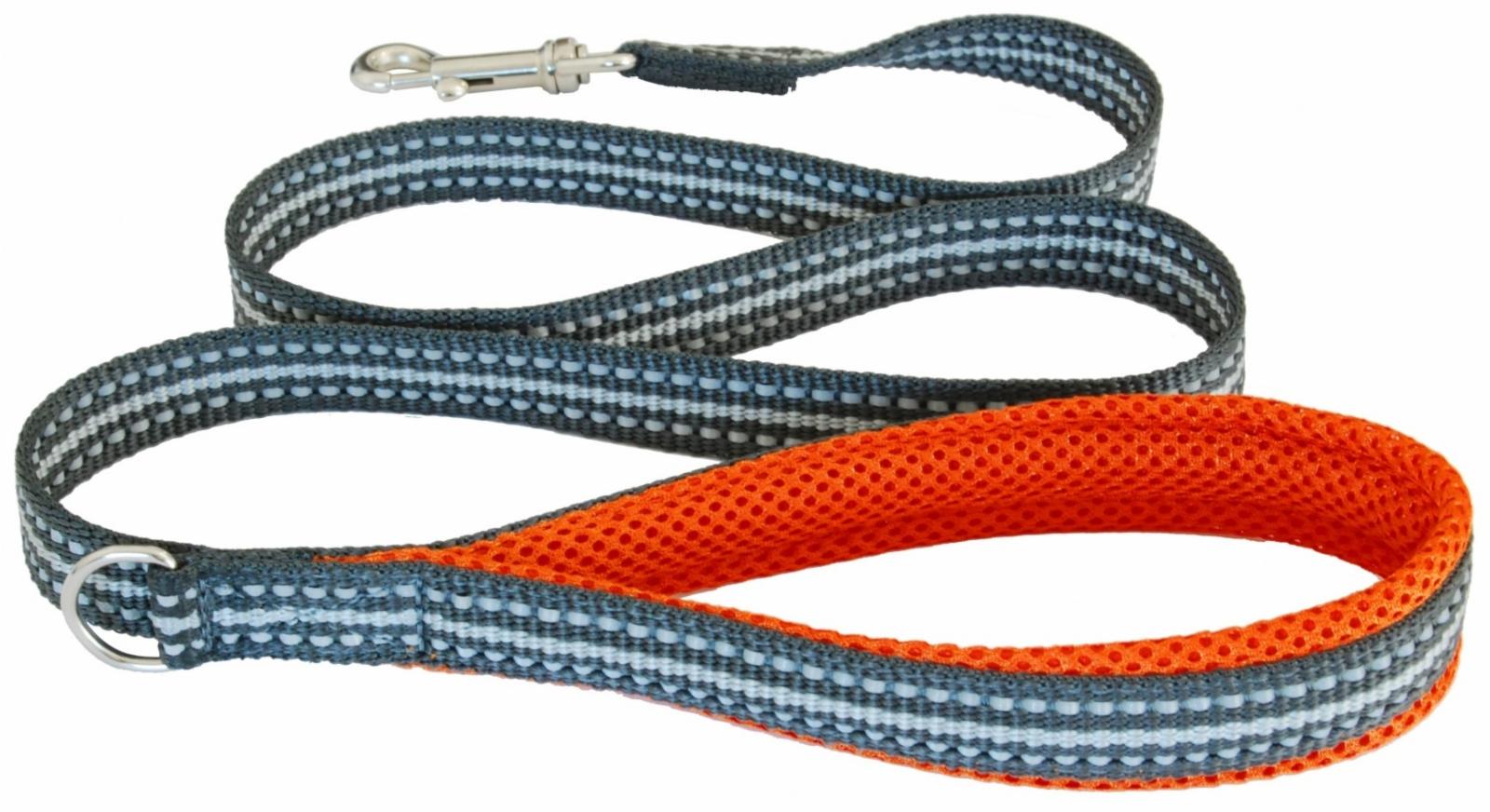Cortina Мягкий светоотражающий поводок оранжевый 15mm x 1,2m  (LEASH ORANGE SZ 13) C300OR030 0.056 кг 48495