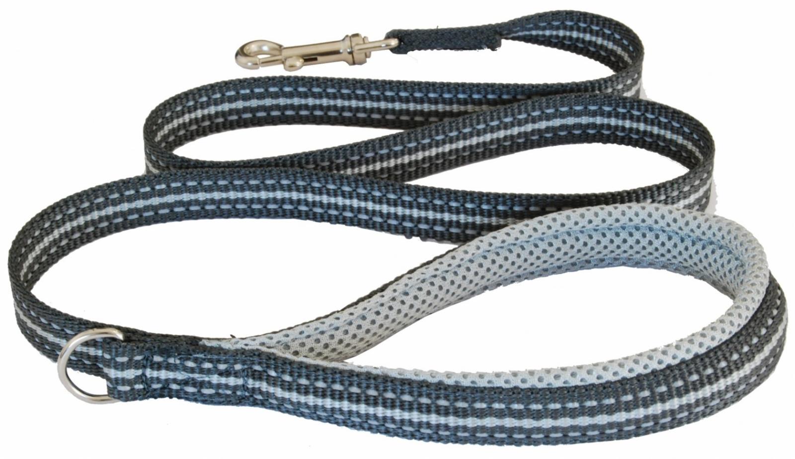 Cortina Мягкий светоотражающий поводок светло-серый 25mm x 1,2m  (LEASH LIGHT GRAY SZ 78) C300LG080 0.095 кг 48470