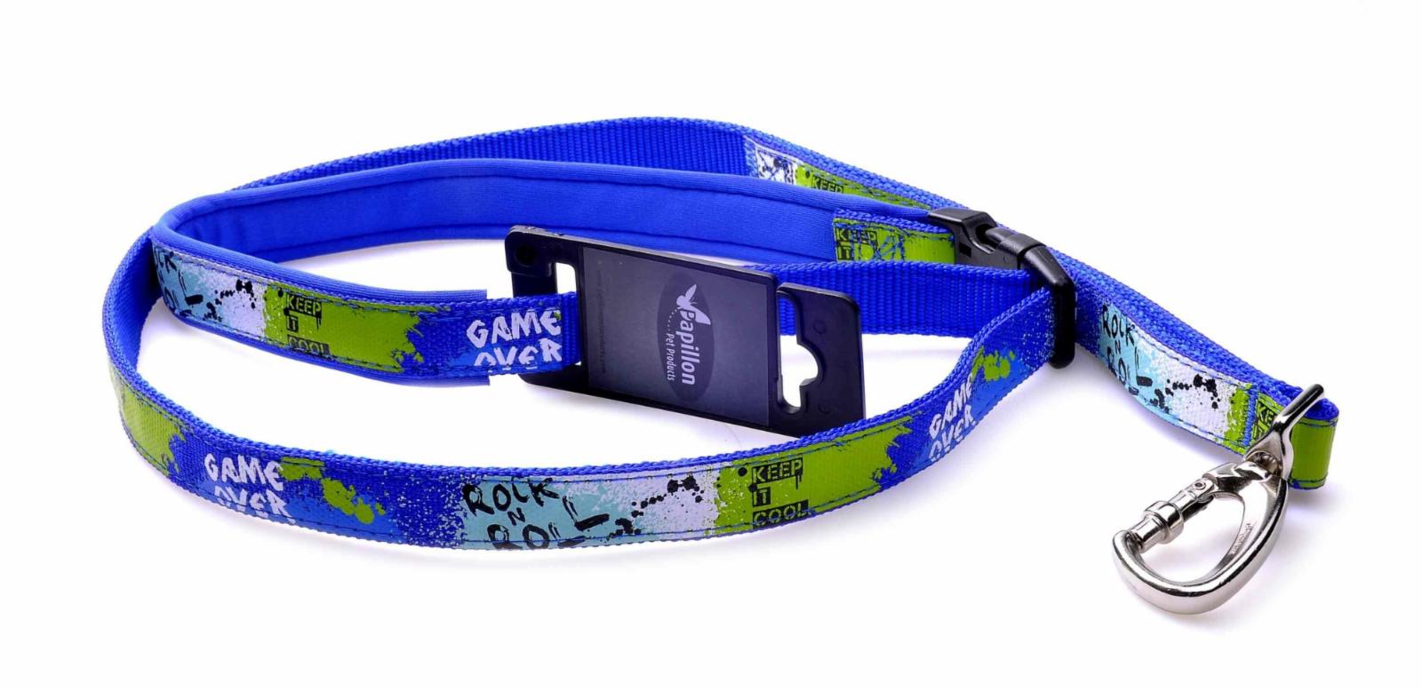 Papillon  Нейлоновый поводок Рок-н-ролл 15мм-120см синий (Nylon lead 15 mm x 120 cm X-TRM Rock-N-Roll colour blue) 170366 0,110 кг 18546.15