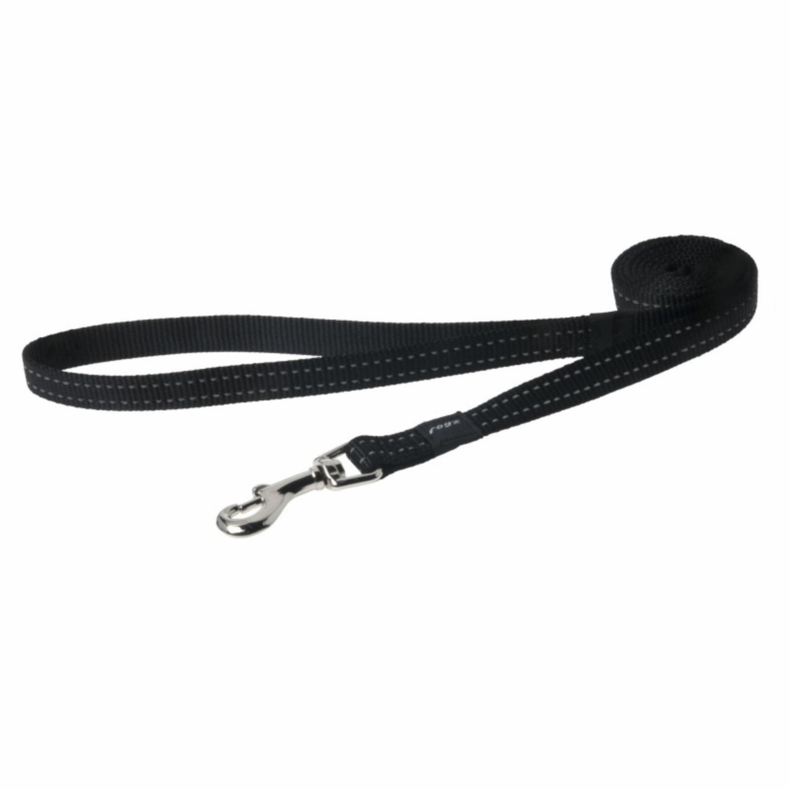 Rogz Удлиненный поводок серия Utility размер L ширина 2 см длина 1,8м  черный (FIXED LONG LEAD) HLL06A 0,150 кг 47557