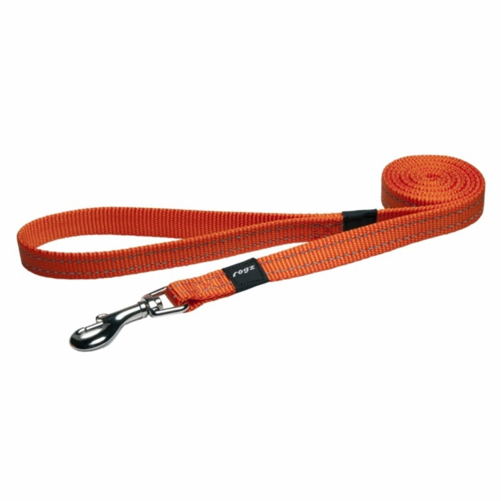 Rogz  Удлиненный поводок серия Utility размер M ширина 1,6 см длина 1,8м оранжевый (FIXED LONG LEAD) HLL11D HLL11D 0.09 кг 47455