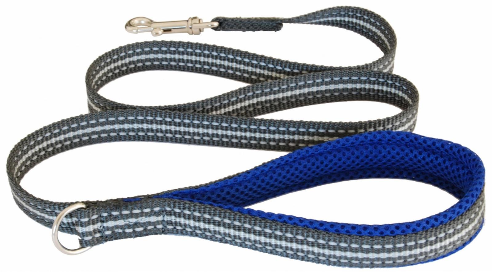 Cortina Мягкий светоотражающий поводок неоновый синий 15mm x 1,2m  (LEASH ELECTRIC BLUE SZ 13) C300BE030 0.056 кг 48498