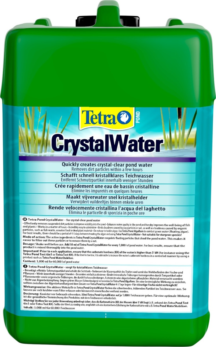 Препарат Tetra Pond CrystalWater 3л, для обеспечения прозрачности прудовой воды