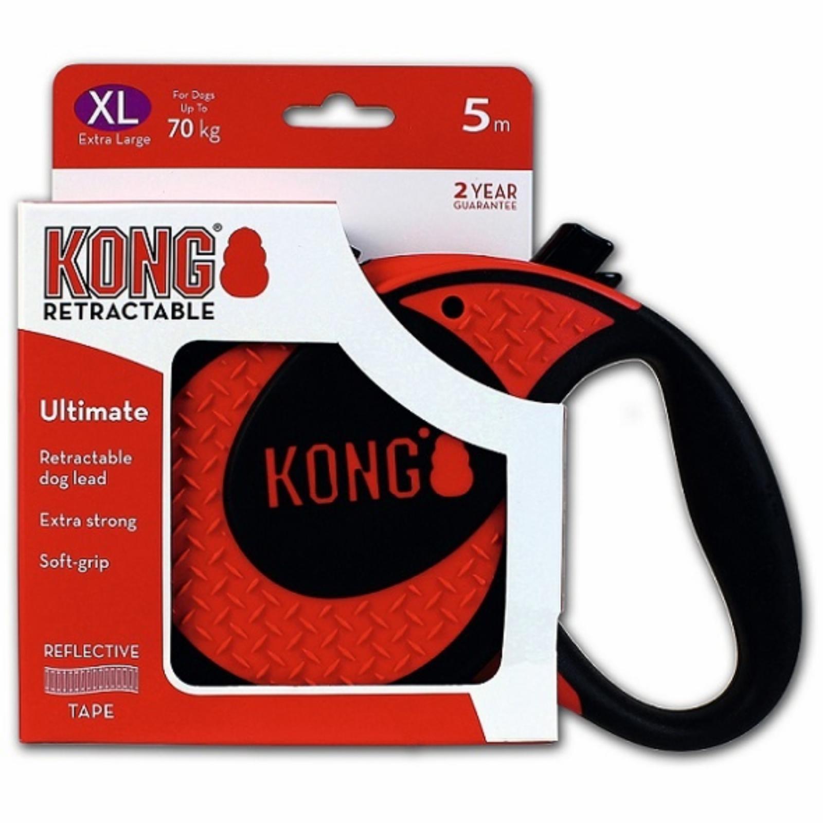 Kong рулетки  Рулетка для собак Ultimate XL (до 70 кг) красная лента 5 метров 153521 0,610 кг 44040