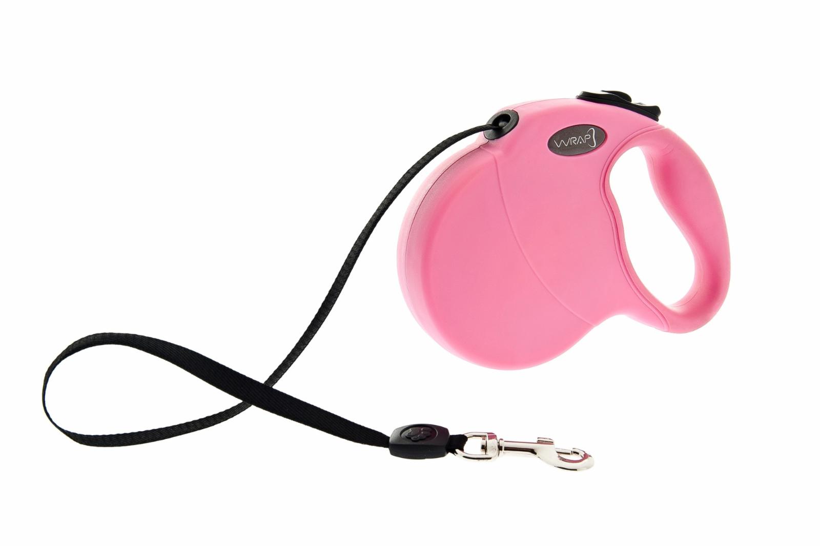 Ferribiella аксессуары Рулетка-ремень для собак до 50кг 5м  розовая WRAP EXTENDABLE LEASH L 5MT-50KG PINK WRAP4-RA 0,500 кг 60344