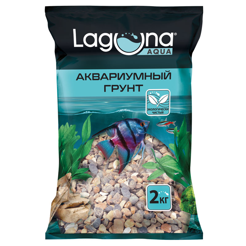 20203D Грунт 1+1 Laguna 2кг натуральный светло-коричневый меланж 4-6мм ***, 73954046, 200100