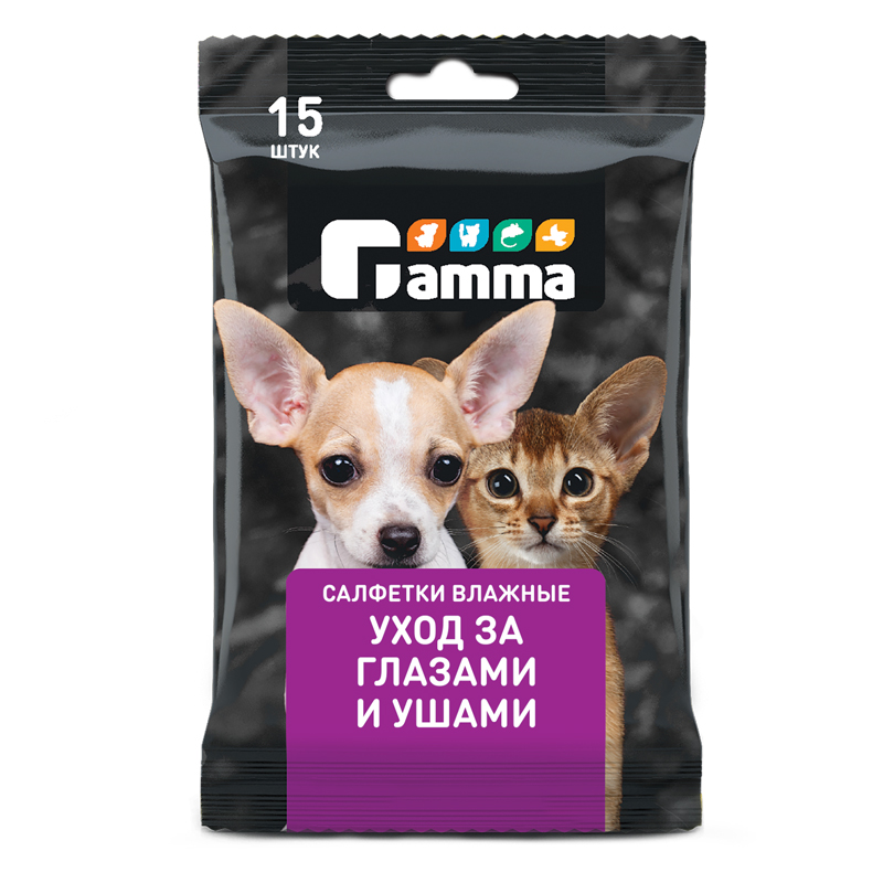 Влажные салфетки ГАММА уход за глазами и ушами