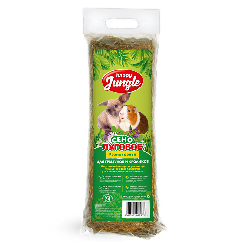 Happy Jungle Сено луговое 24 л J306 0.570 кг 64799