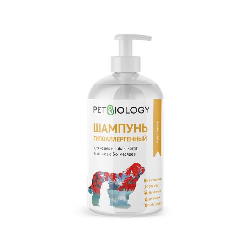 PetBiology Шампунь гипоаллергенный для кошек и собак, Канада, 300 мл, УТ-044492