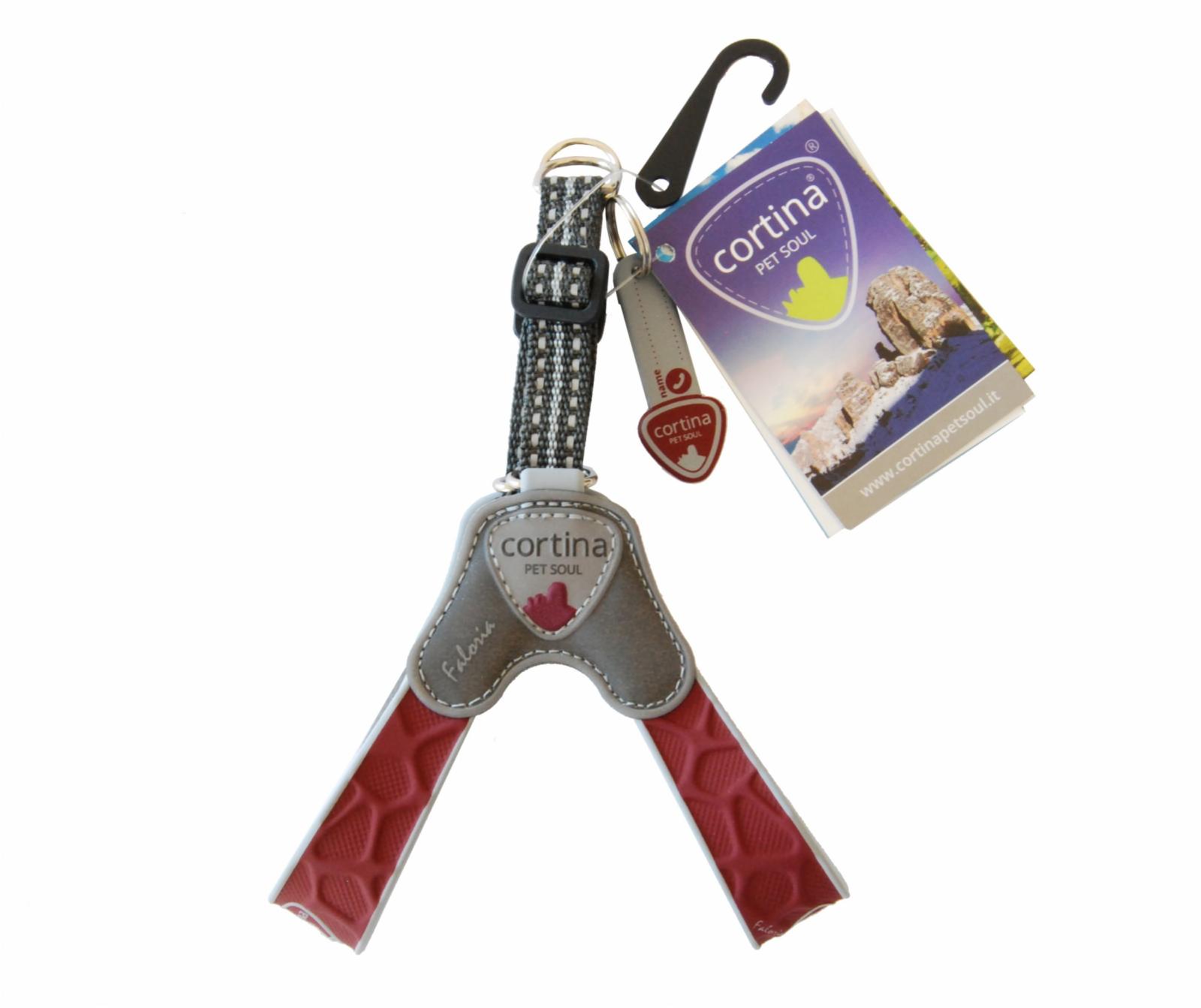 Cortina Супер прочная шлейка FALORIA  винный (обхват груди 20-30 см0,8-3 кг)  (Harness FALORIA RED WINE SZ1) C200RW010 0.050 кг 48444
