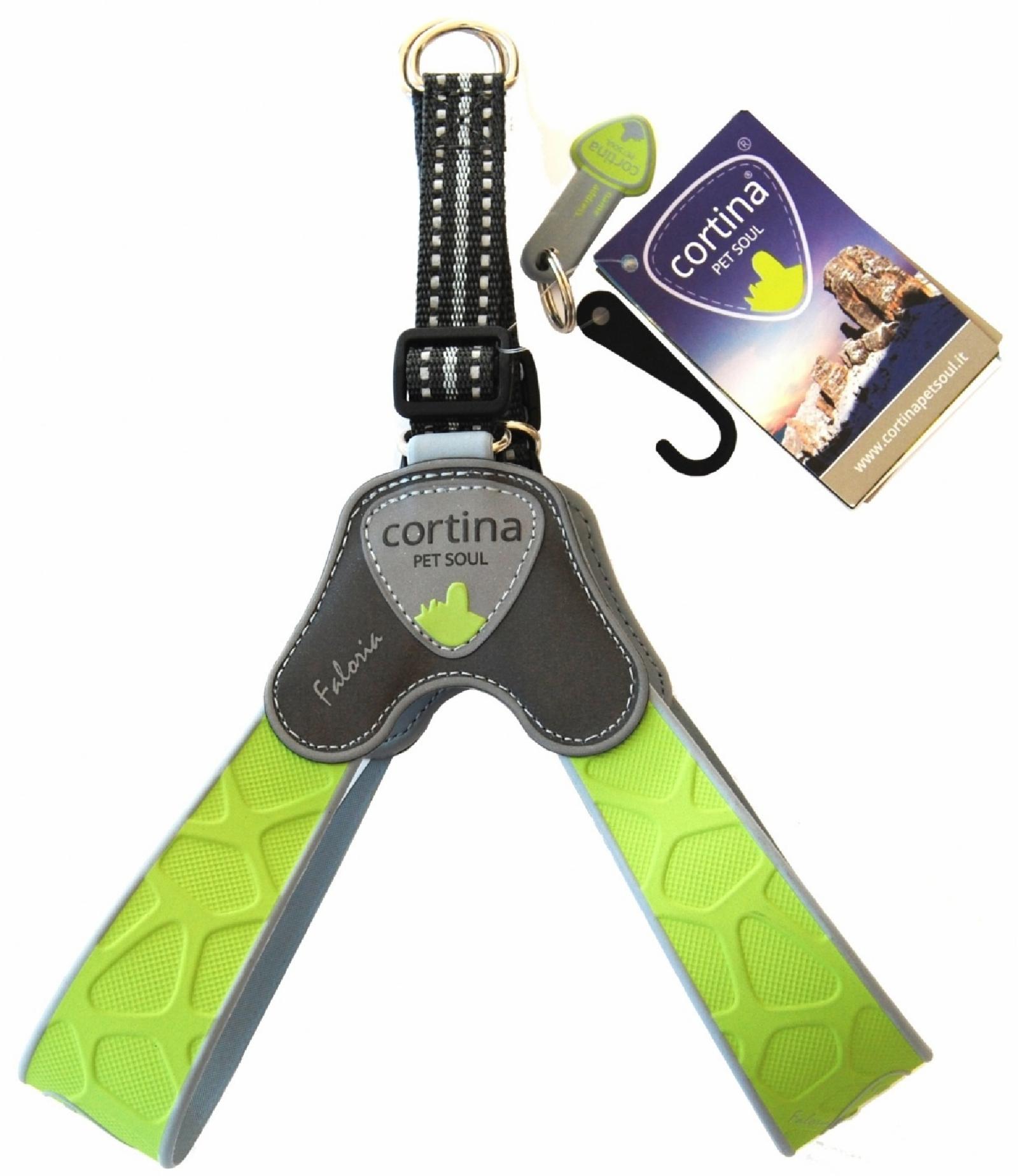 Cortina Супер прочная шлейка FALORIA  зеленая (обхват груди 30-40 см4-5 кг)  (Harness FALORIA GREEN SZ3) C200GN030 0.060 кг 48406