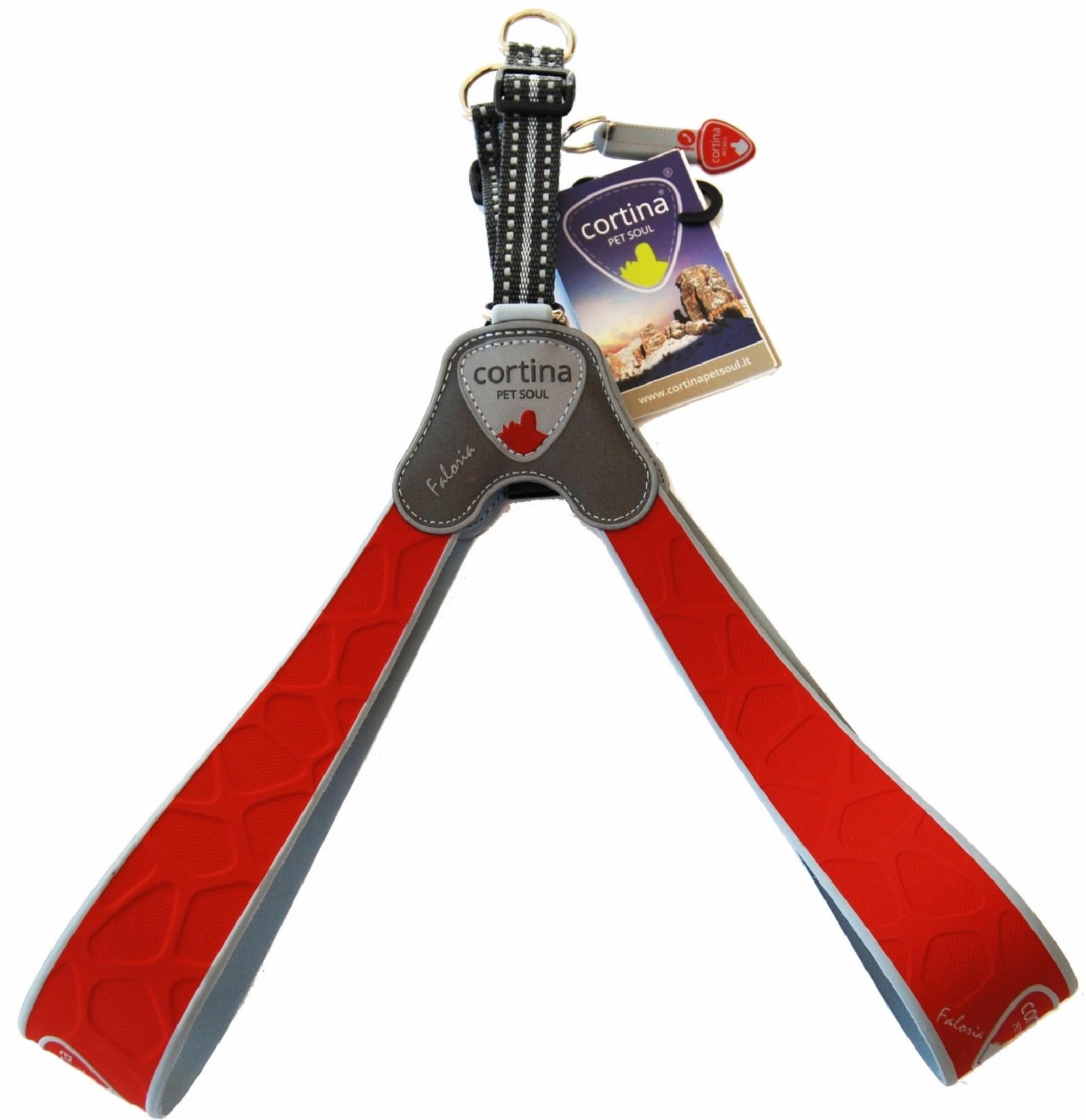 Cortina Супер прочная шлейка FALORIA  красный (обхват груди 60-70 см18-25 кг)  (Harness FALORIA RED SZ8) C200RD080 0.128 кг 48443