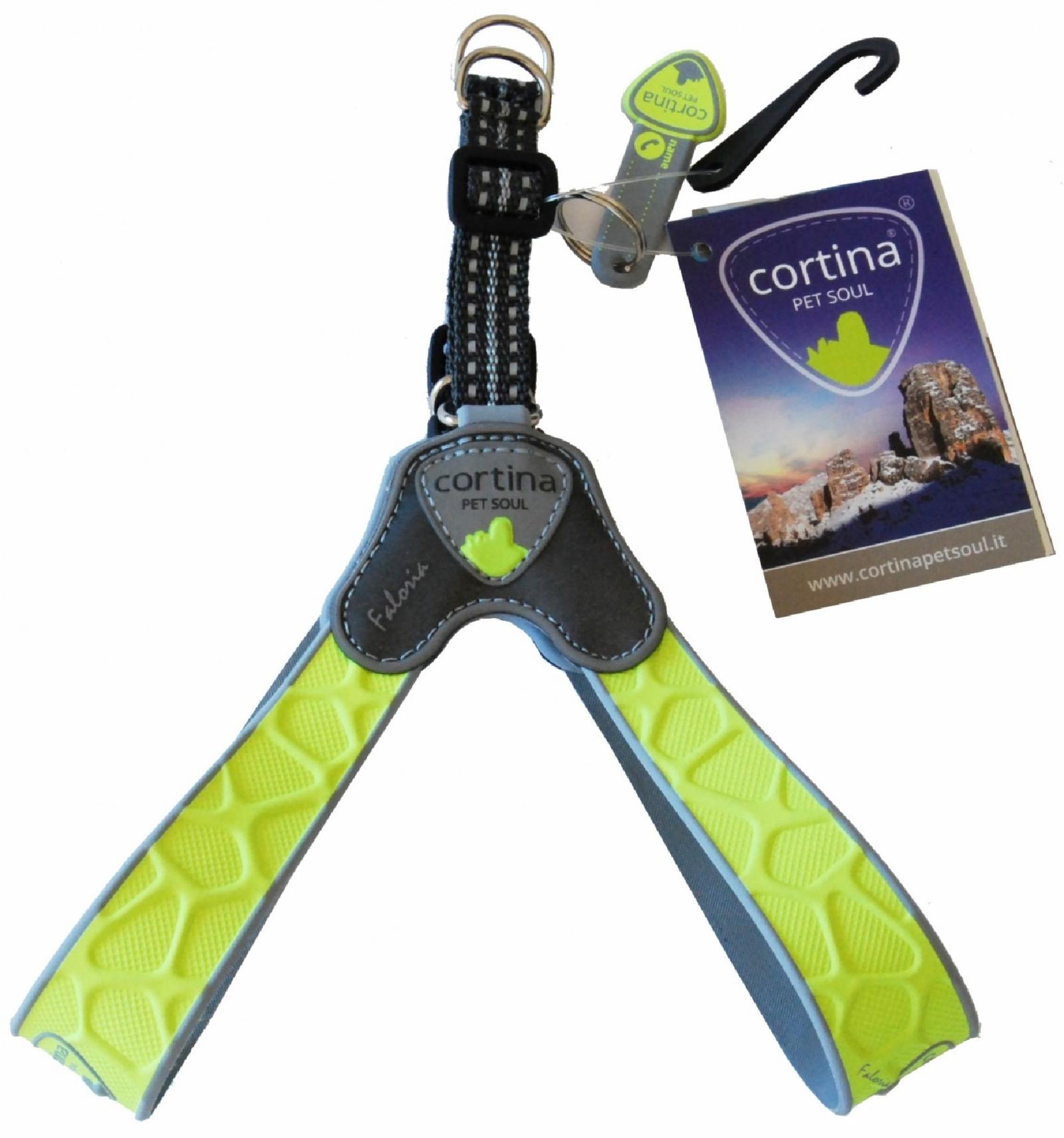 Cortina Супер прочная шлейка FALORIA  неоновый желтый (обхват груди 30-40 см4-5 кг)  (Harness FALORIA YELLOW FLUO SZ3) C200YF030 0.060 кг 48462