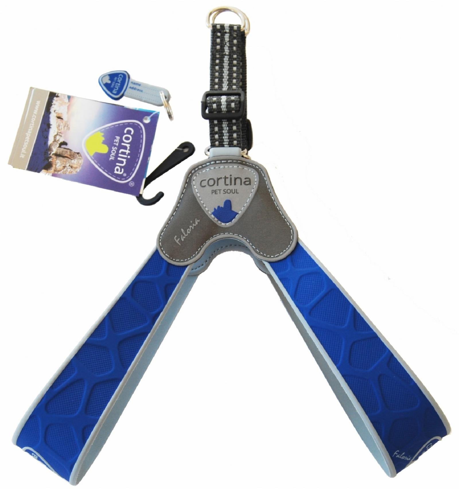 Cortina Супер прочная шлейка FALORIA  неоновый синий (обхват груди 25-35 см3-4 кг)  (Harness FALORIA ELECTRIC BLUE SZ2) C200BE020 0.056 кг 48389