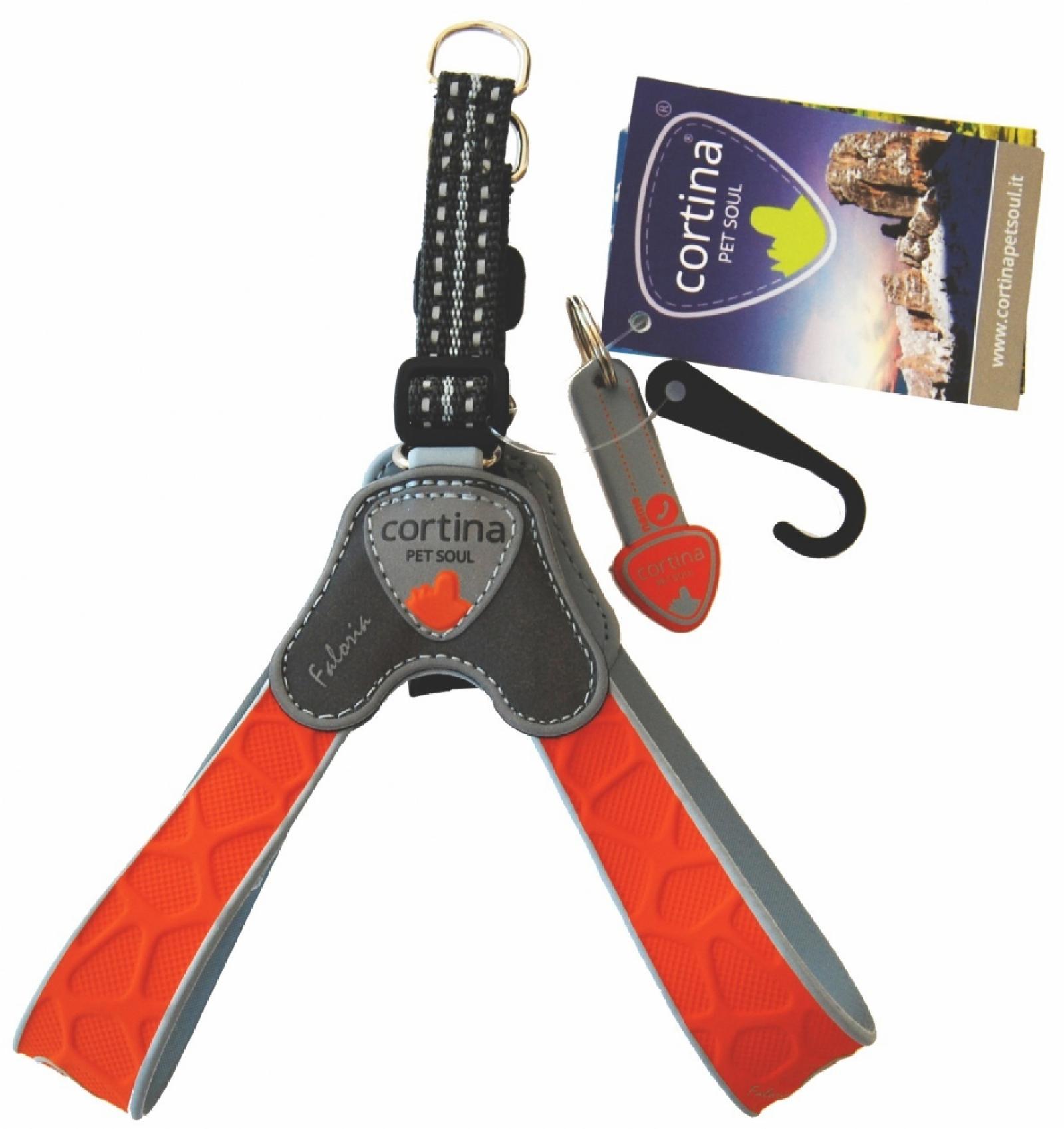 Cortina Супер прочная шлейка FALORIA  оранжевый  (обхват груди 30-40 см4-5 кг)  (Harness FALORIA ORANGE  SZ3) C200OR030 0.060 кг 48422