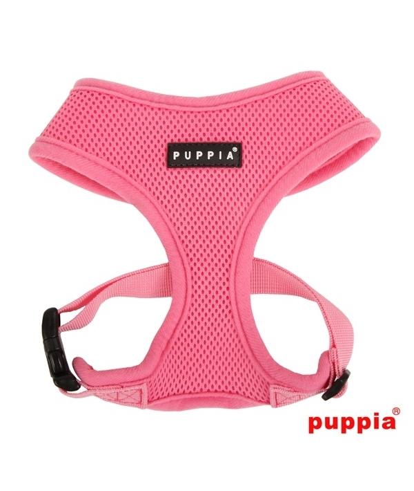 Puppia  Регулируемая шлейка из дышащей сетки, розовый, размер XL (длина по спине 17 см, длина по животу 24,5 см, ширина по груди 6 см) (SOFT HARNESS/PINK/XL) PDCF-AC30-PK-XL, 0,250 кг, 13683.роз