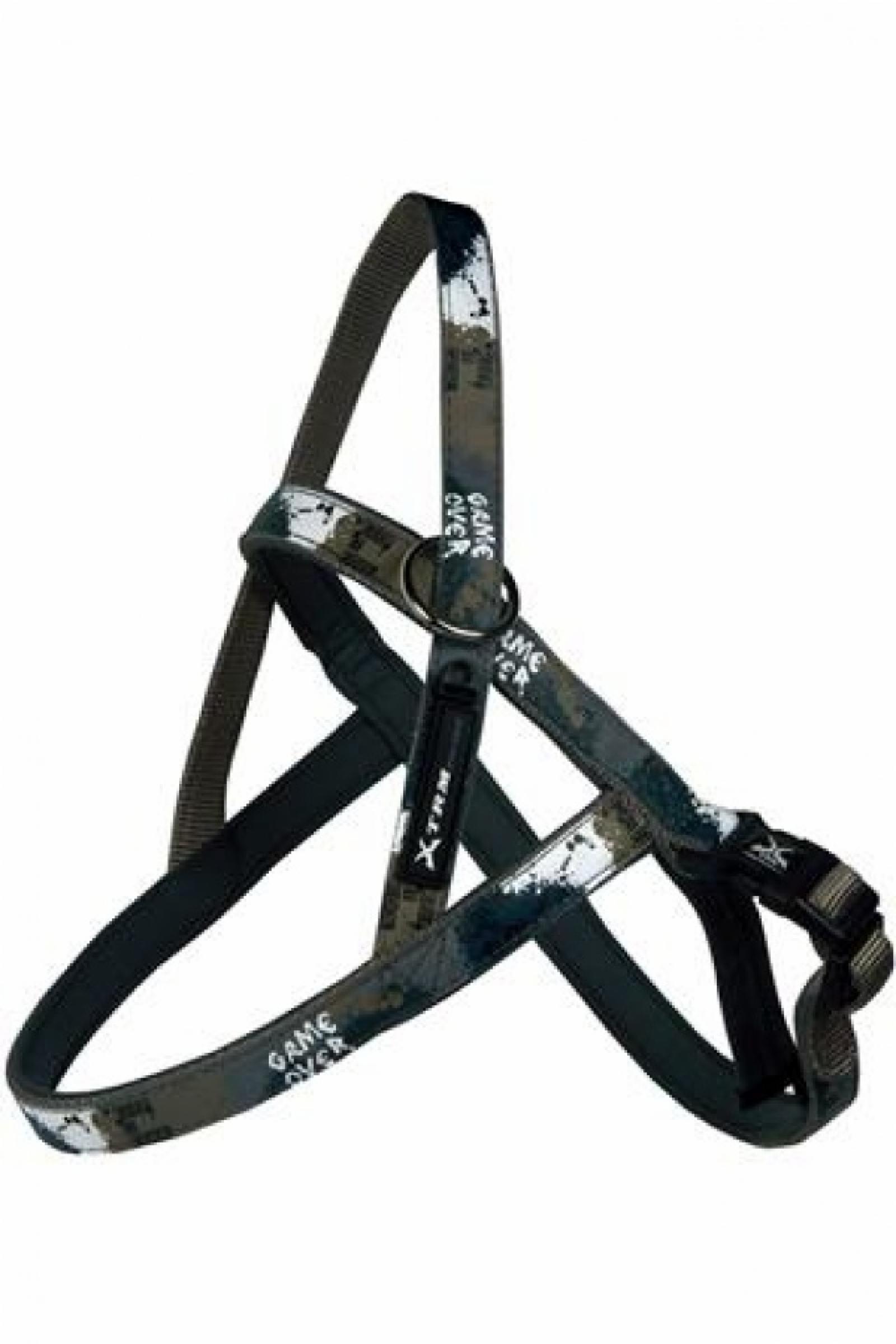 Papillon ВИА Нейлоновая шлейка Рок-н-ролл 25мм-70-80см серый (Nylon harness 25 mm x 70 - 80 cm X-TRM Rock-N-Roll colour grey) 170472 | Nylon harness Rock-N-Roll colour grey 0,2 кг 18563.25