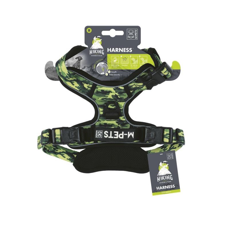 Шлейка Hiking M 35-60 см 40-75 см 25 мм камуфляж MPets 10829199, УТ-057043