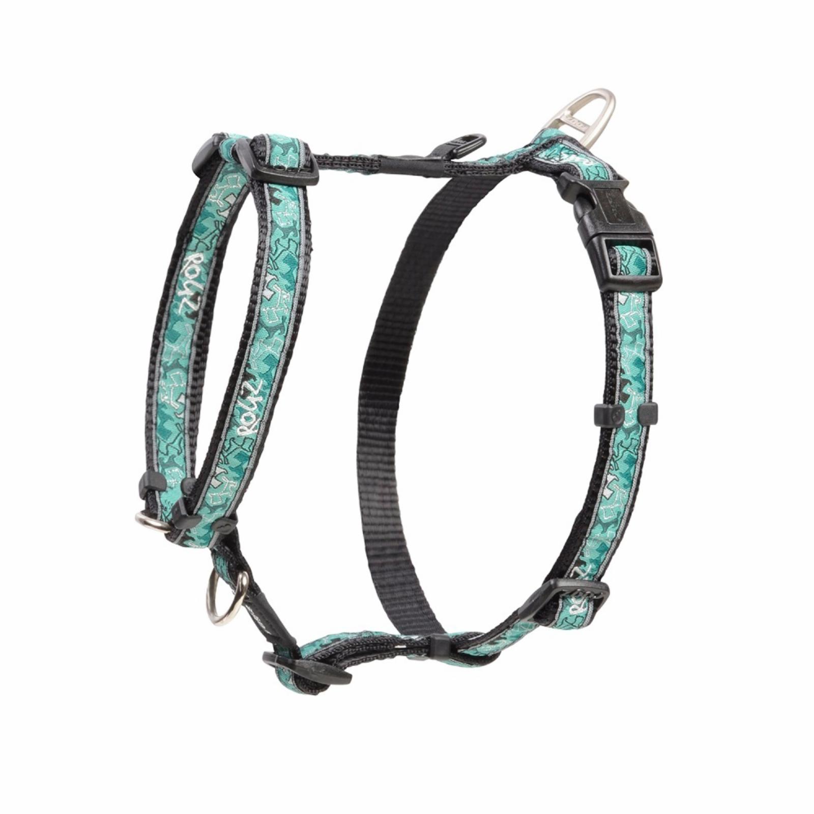 Rogz Шлейка серия Fancy dress размер M (см) ширина 1,6 см  Мятное настроение (H-HARNESS) SJ12CM 0,058 кг 38340