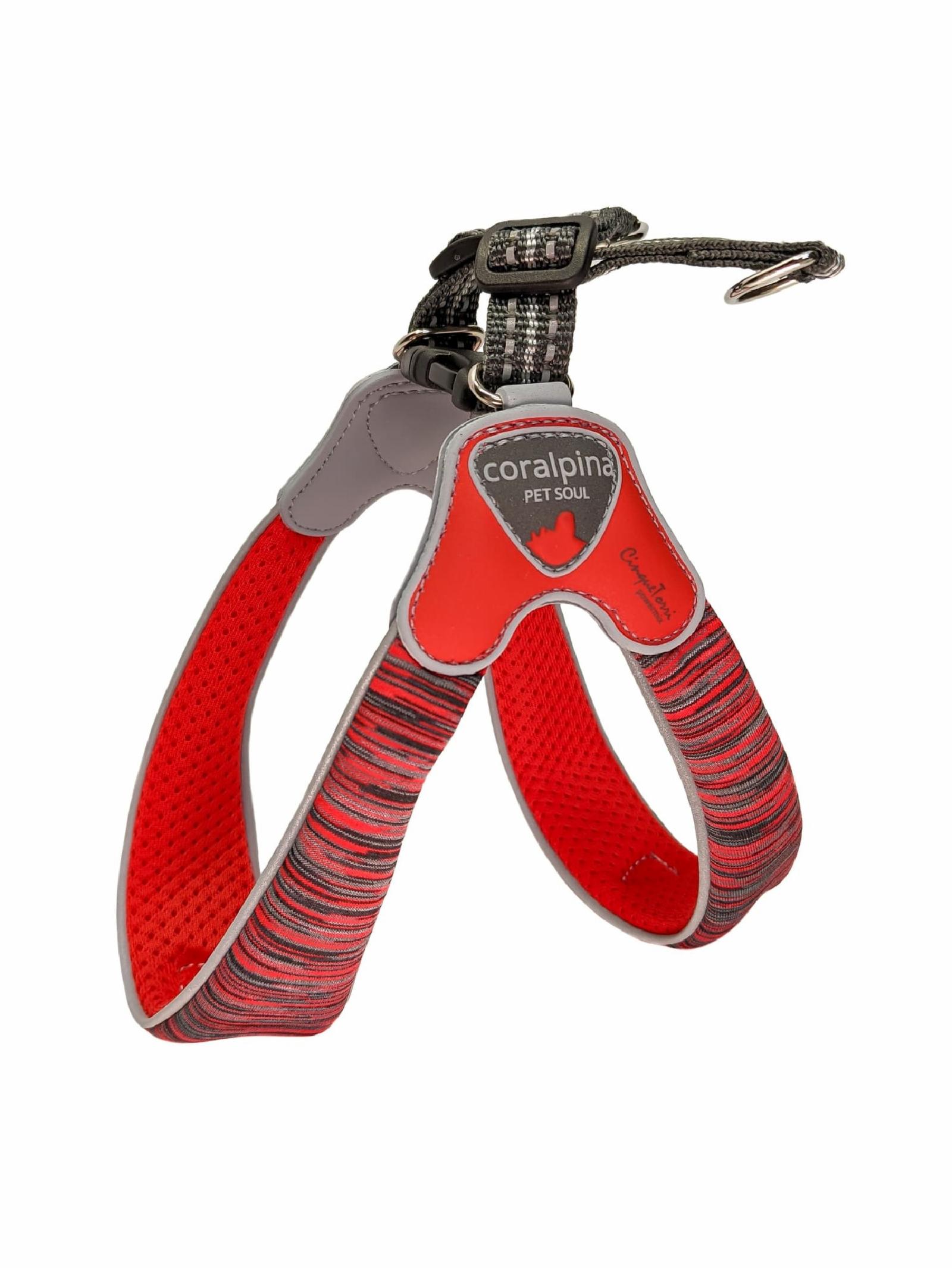 Cortina Мягкая шлейка POWERMIX красный меланж (обхват груди 30-40 см4-5 кг) (Harness Powermix Red MELANGE SZ 3) C120RM030 0,060 кг 56832