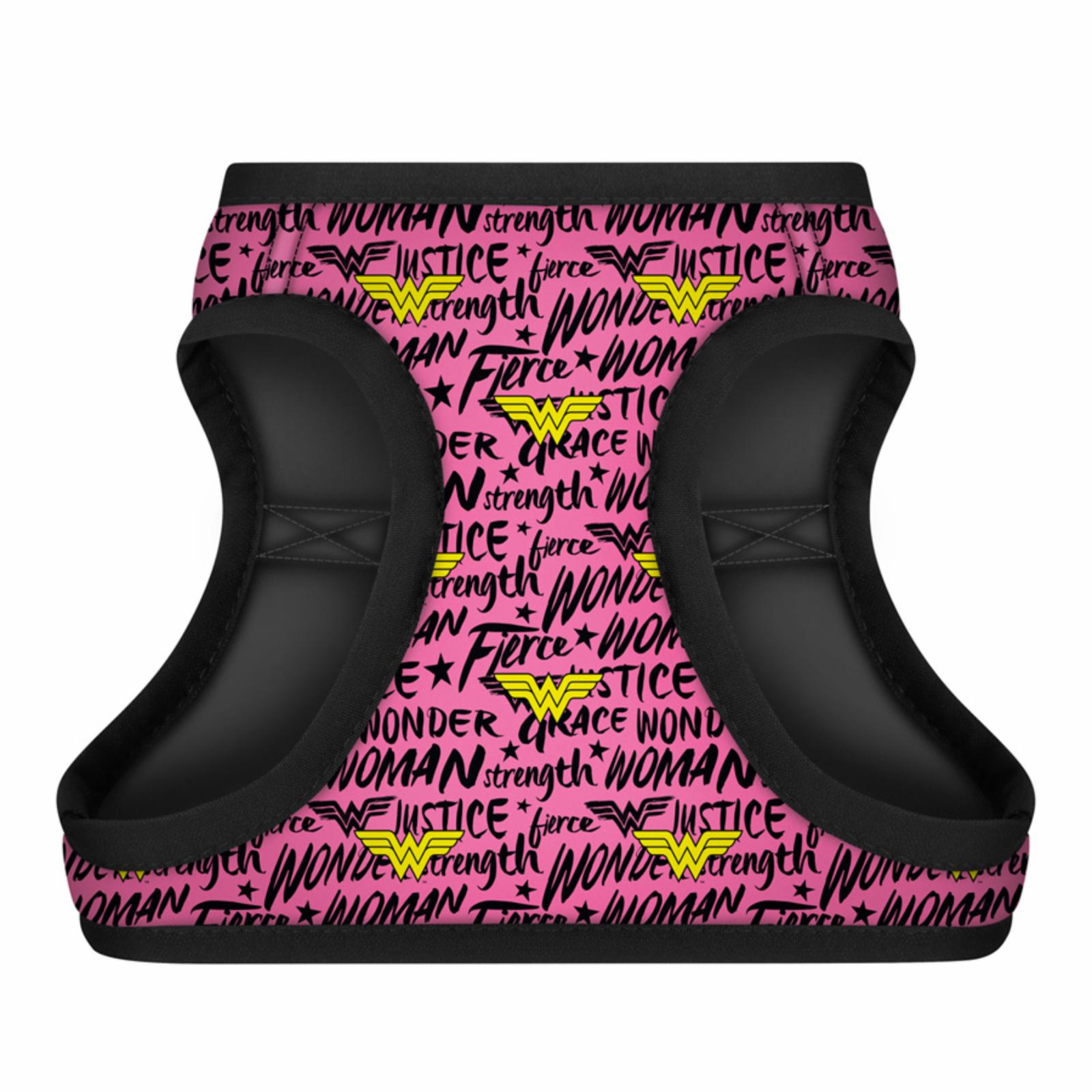 Waudog  Шлея для собак мягкая Clothes c QR паспортом рисунок Чудо-женщина в розовом XS4 1004-4010 0,044 кг 56941