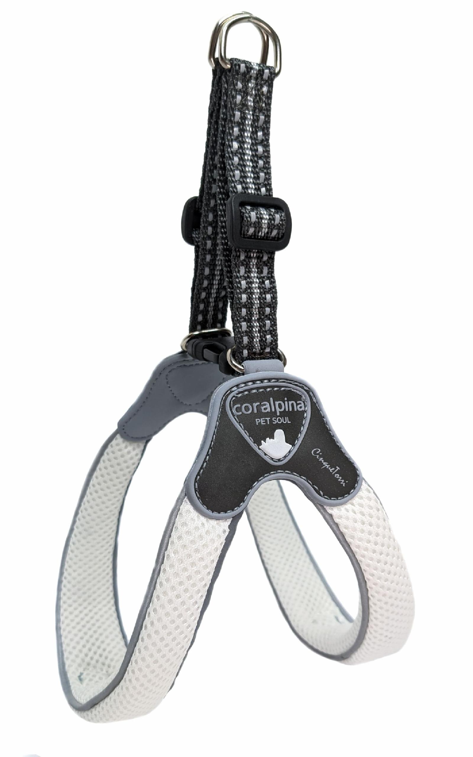 Cortina Мягкая шлейка Супер Комфорт белая  (обхват груди 25-35 см3-4 кг)  (Harness CINQUETORRI WHITE  SZ2) C100WH020 0.056 кг 48365