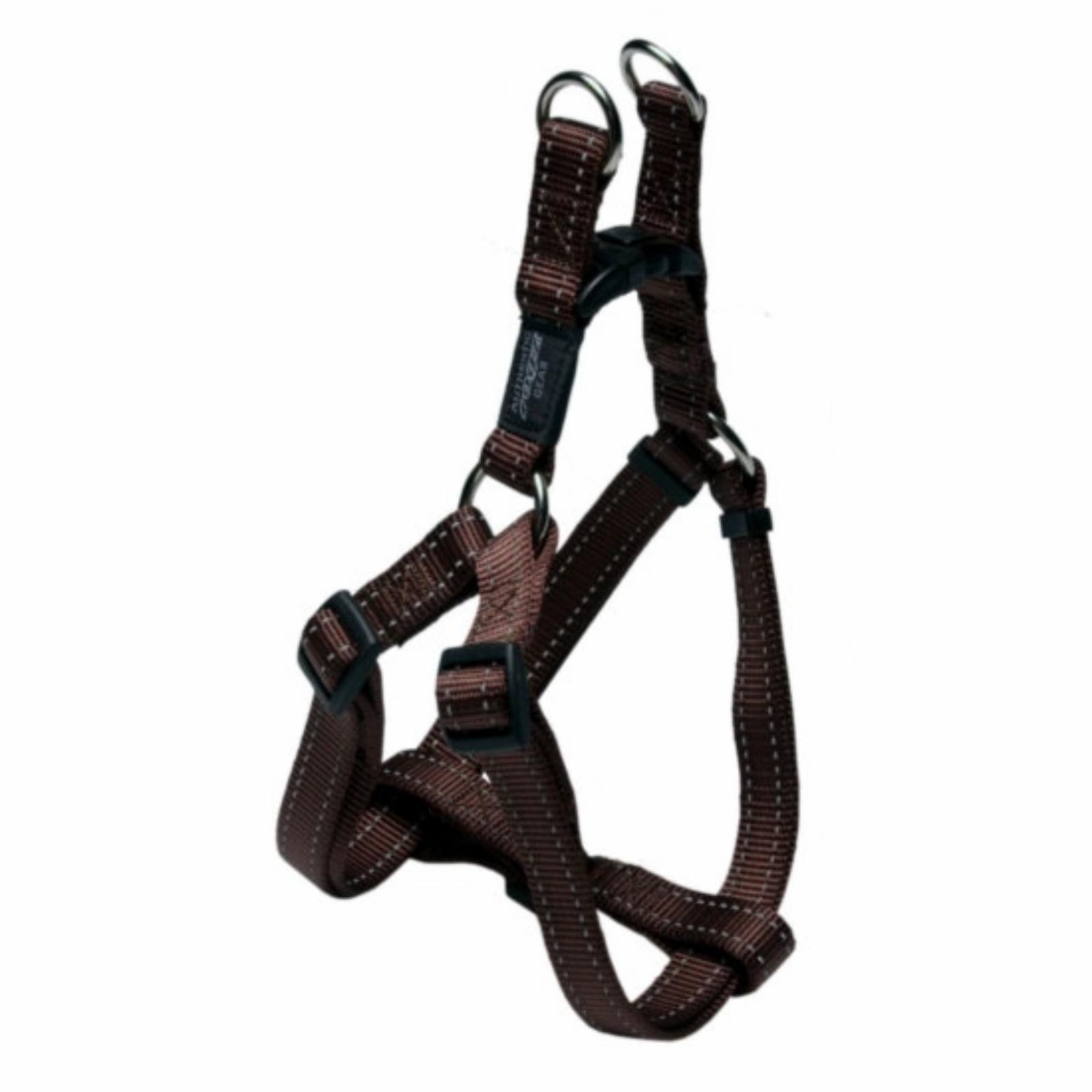 Rogz Шлейка разъемная  серия Utility размер M (42-61см) ширина 1,6 см шоколадный (STEP IN HARNESS) SSJ11J 0,090 кг 47486