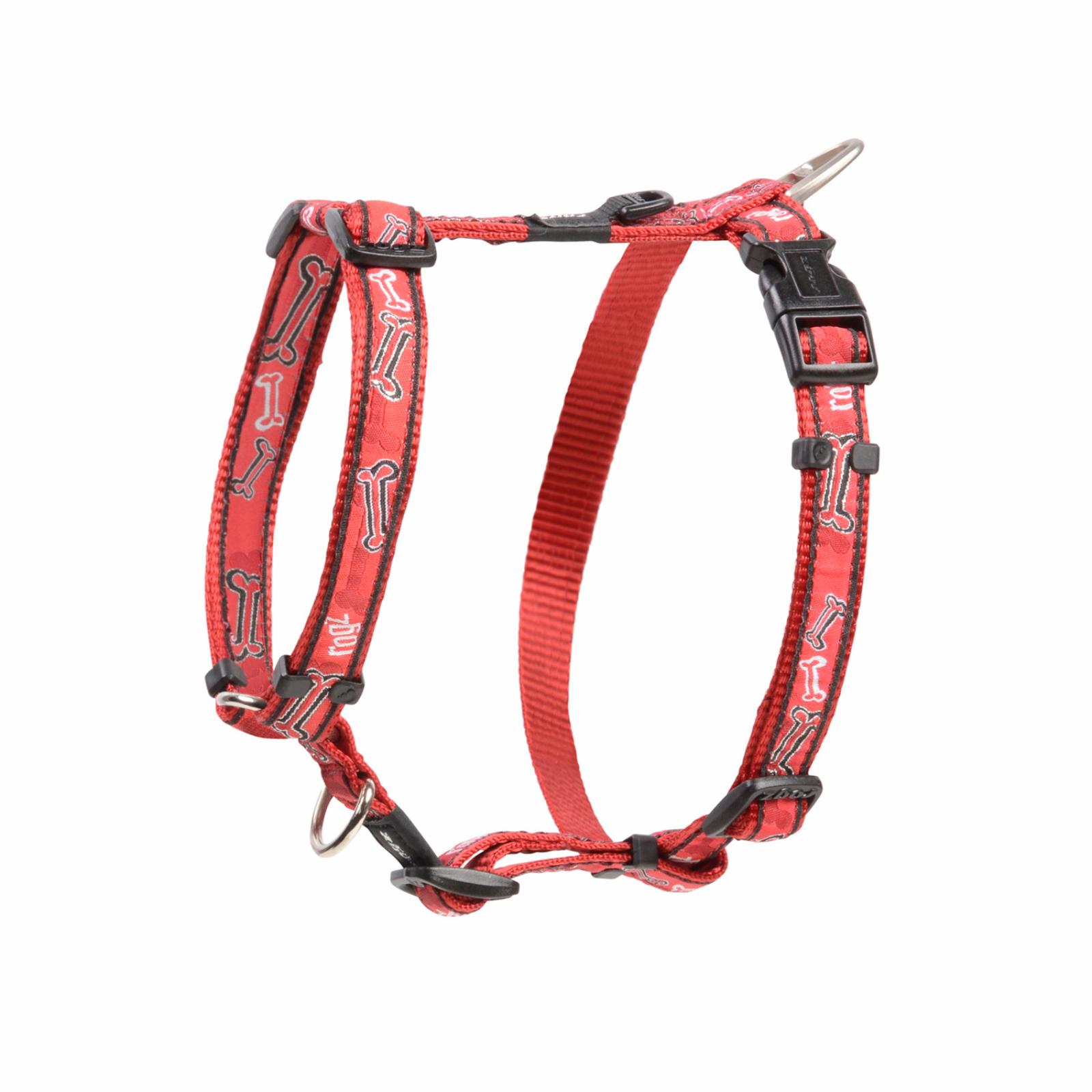 Rogz Шлейка серия Fancy dress размер M (32-52см) ширина 1,6 см  Красные косточки (H-HARNESS) SJ12CC 0,060 кг 48037