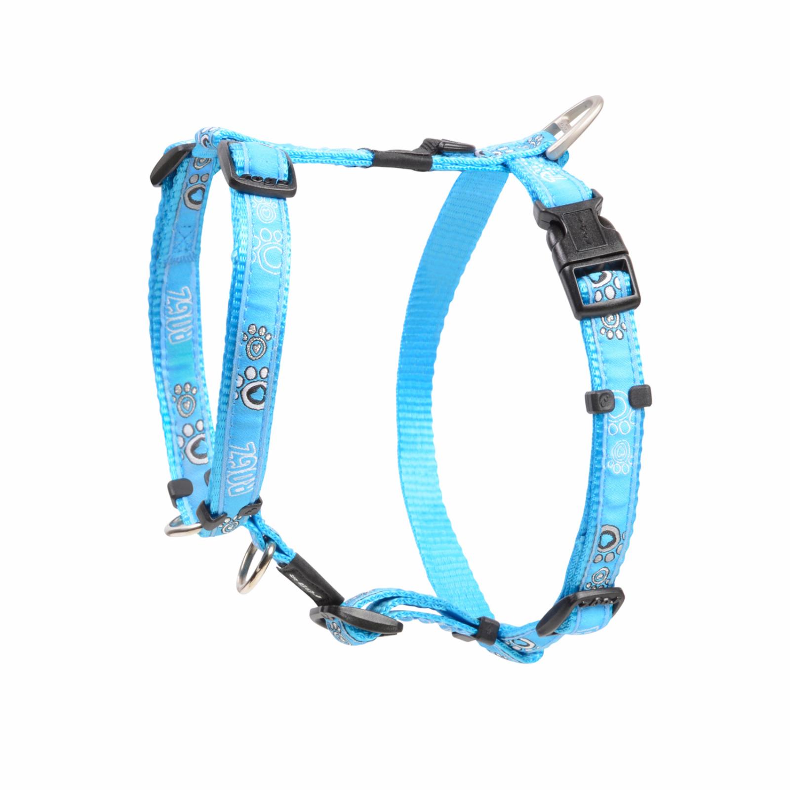 Rogz  Шлейка серия Fancy dress размер XL (60-100см) ширина 2,5 см  Бирюзовая лапка (H-HARNESS) SJ02CG SJ02CG 0.23 кг 48604
