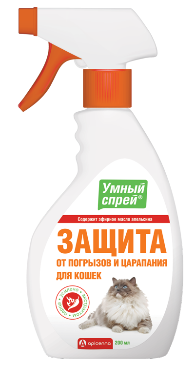 Apicenna Умный Спрей защита от погрызов и царапания для кошек 0.200 кг 25295