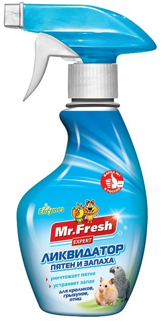 Mr.Fresh Ликвидатор запахов 2в1 для птиц и грызунов спрей 200 мл F402 0,200 кг 55870