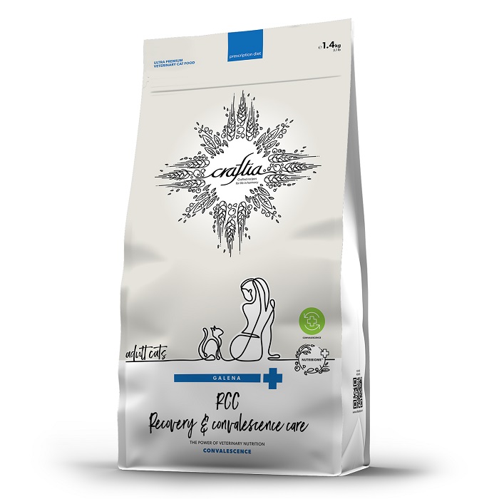         [36901]  Ветеринарная диета CRAFTIA GALENA CAT RECOVERY&CONVALESCENCE CARE Рекавери энд Конвалесенс дкошек поддерж. в период восстановленияреабилитации 1,4кг, 36901, 25001001569