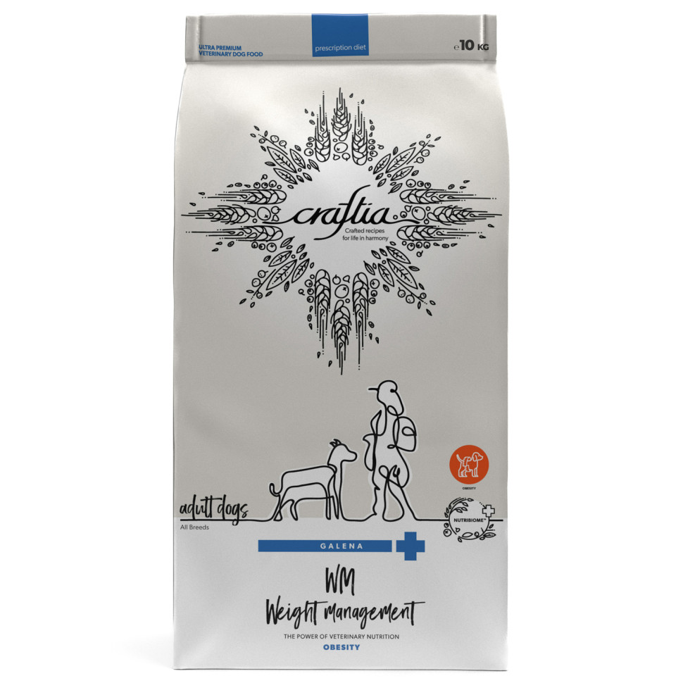 Ветеринарная диета CRAFTIA GALENA DOG WEIGHT MANAGEMENT (Obesity) Вейт Менеджмент (Обесити) для собак при избыточном весе 10 кг, GAL5428501