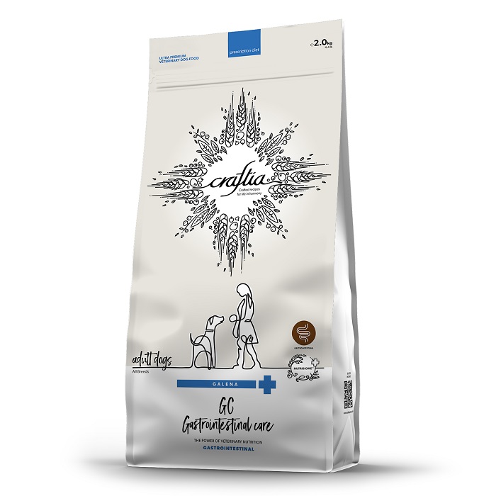     [36907] Ветеринарная диета CRAFTIA GALENA DOG GASTROINTESTINAL CARE Гастроинтестинал для собак при заболеваниях ЖКТ 2 кг, 36907