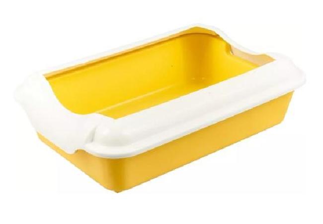 Homecat Туалет желтый для кошек с бортиком (37х27х11,5) 70034 0,500 кг 37057