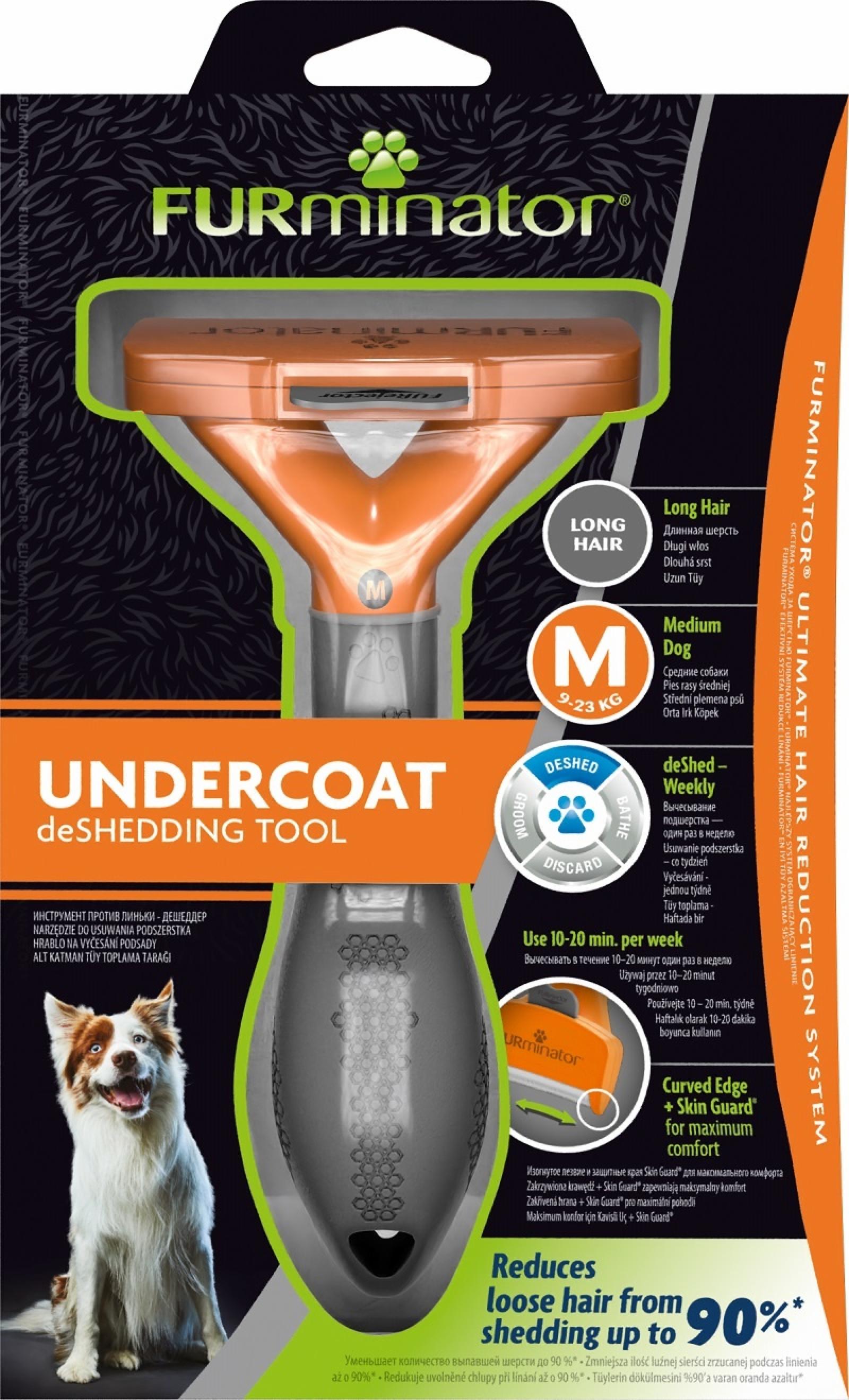 FURminator Фурминатор M для средних Собак с длинной шерстью 141068 0.223 кг 37066