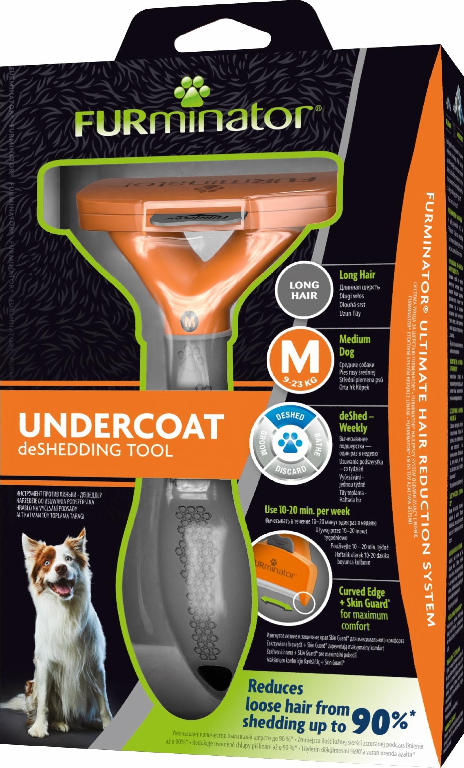 FURminator Фурминатор M для средних Собак с длинной шерстью 141068 0.223 кг 37066