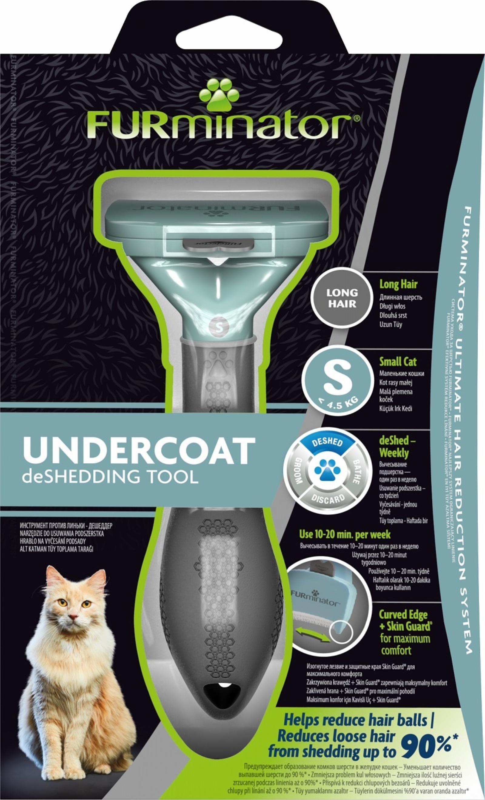FURminator Фурминатор S для маленьких Кошек c длинной шерстью 141228 0.201 кг 37070