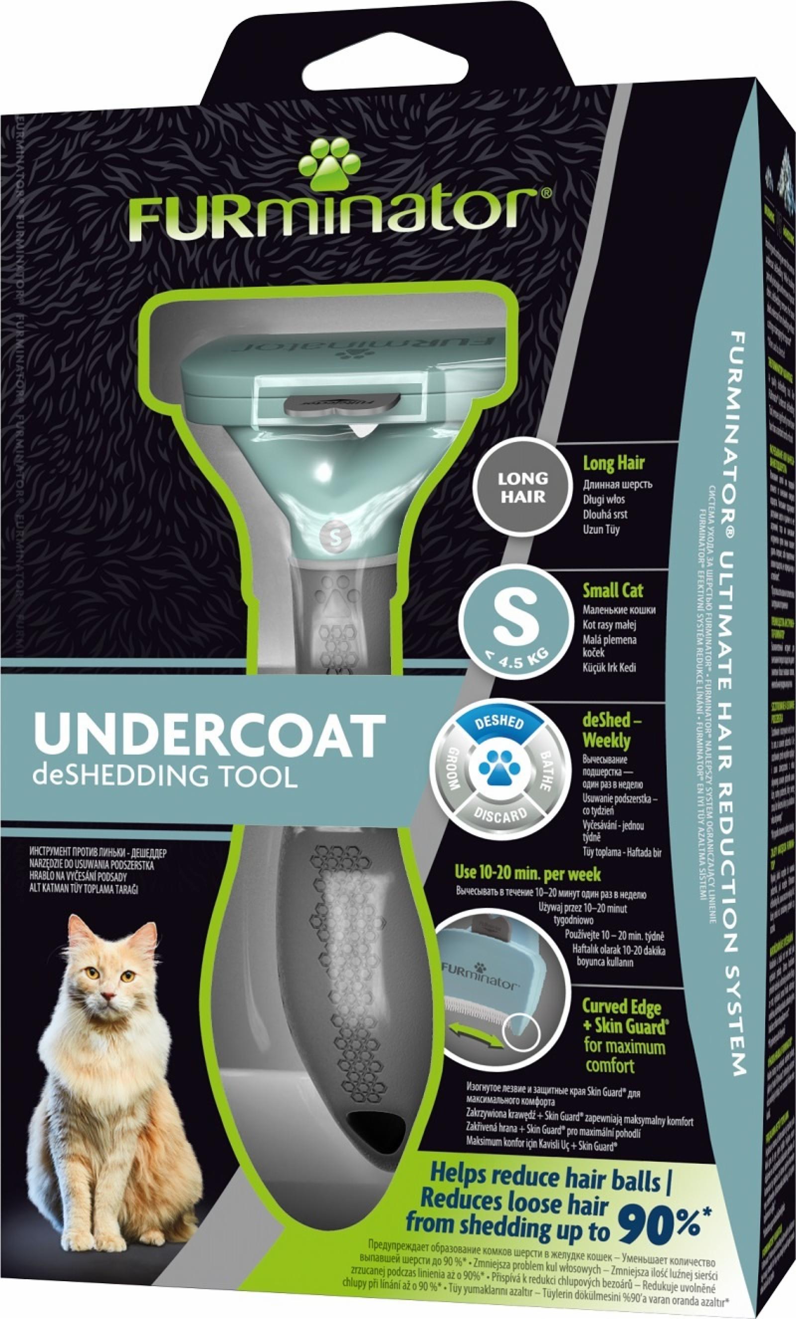 FURminator Фурминатор S для маленьких Кошек c длинной шерстью 141228 0.201 кг 37070