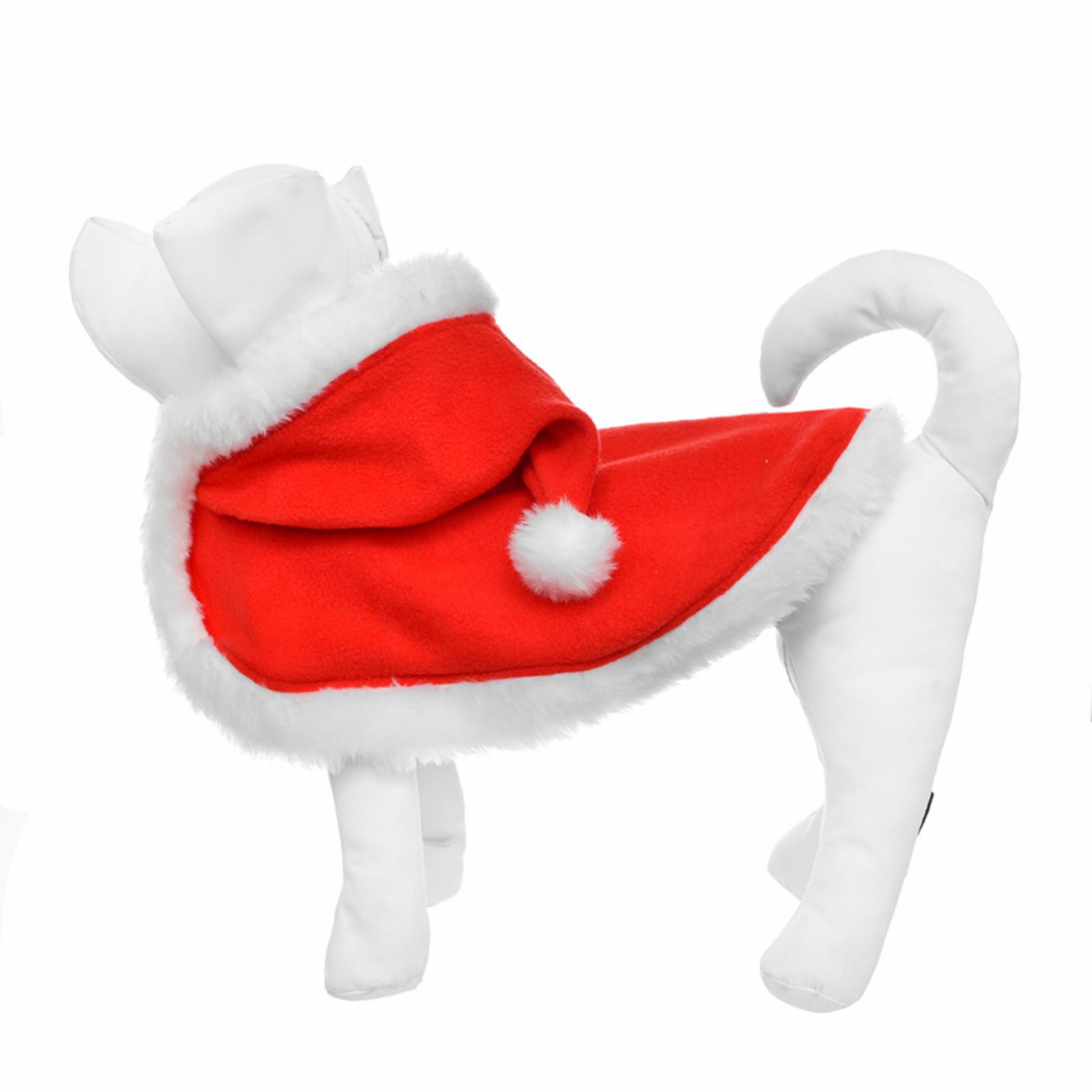 Tappi одежда Новогодняя накидка Клаус красная размер M (Ош - 30-45см) 28то22 0,100 кг 61986