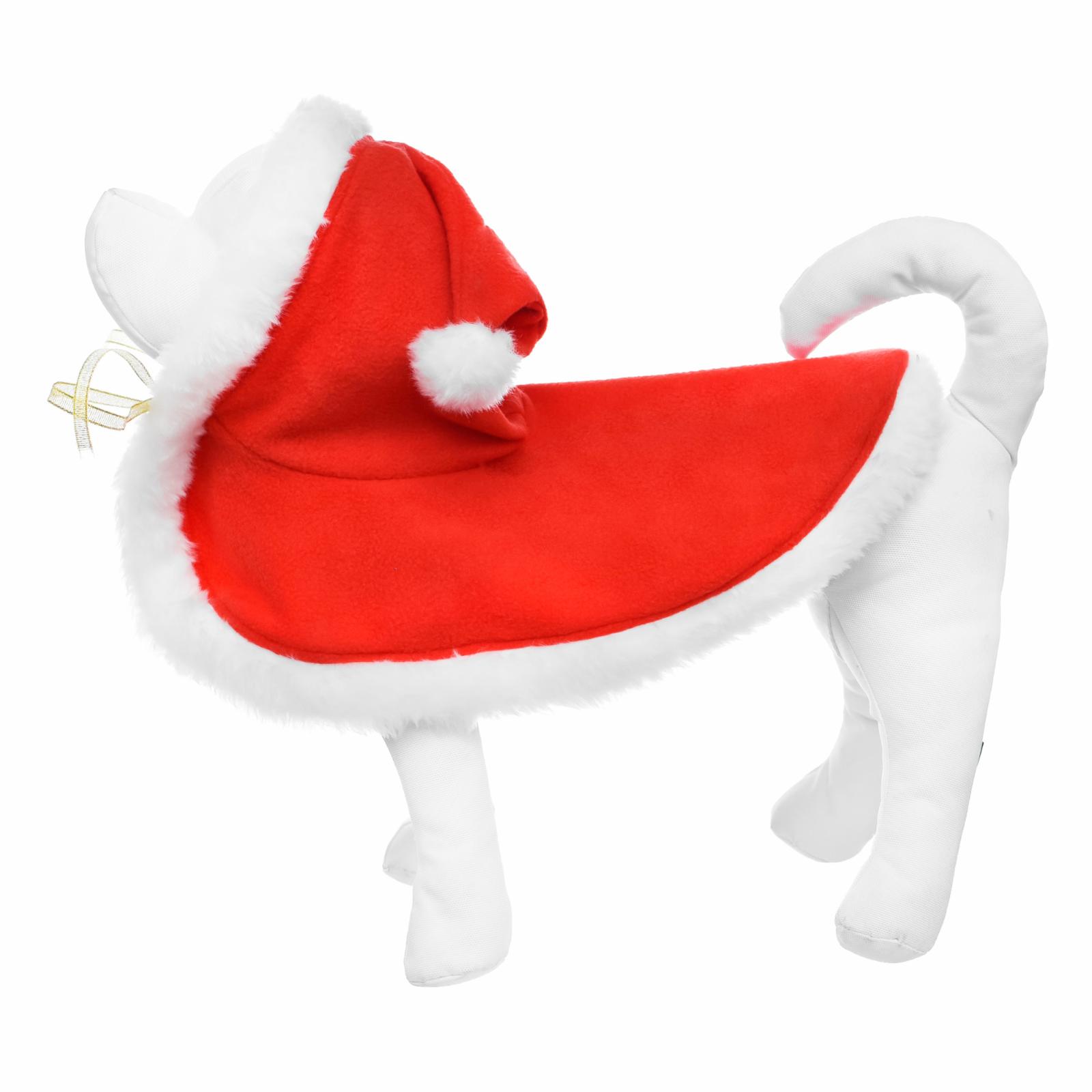 Tappi одежда Новогодняя накидка Клаус красная размер M (Ош - 30-45см) 28то22 0,100 кг 61986