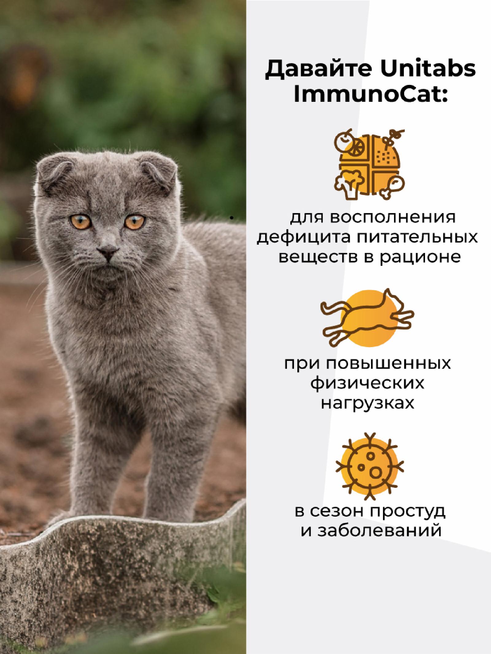 Unitabs Витамины ImmunoCat с Q10 для кошек 200 таб. U3032 0.142 кг 60928