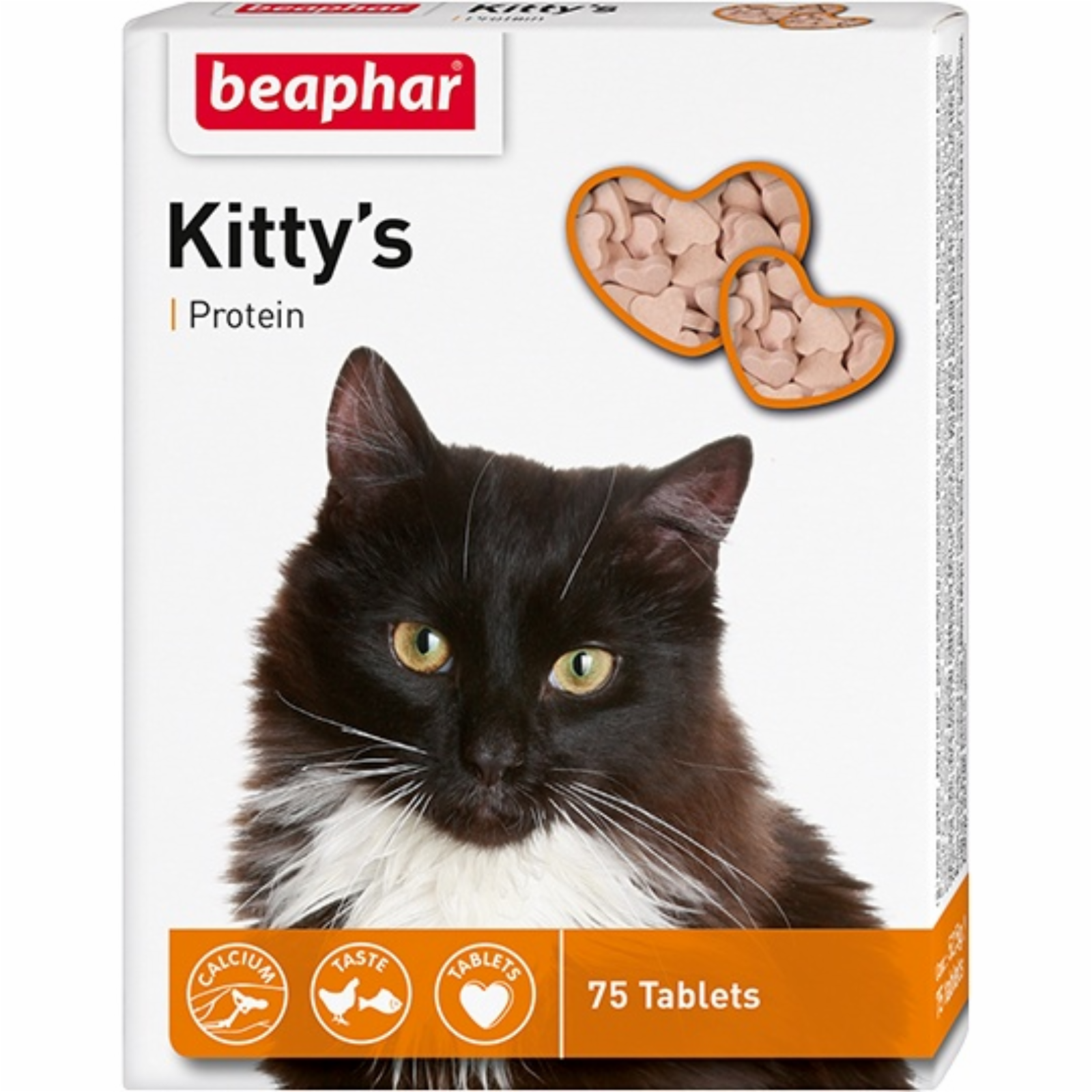 Beaphar Витамины для кошек с протеином сердечки (Kittys Protein) 180шт. (12579) 0.151 кг 20515