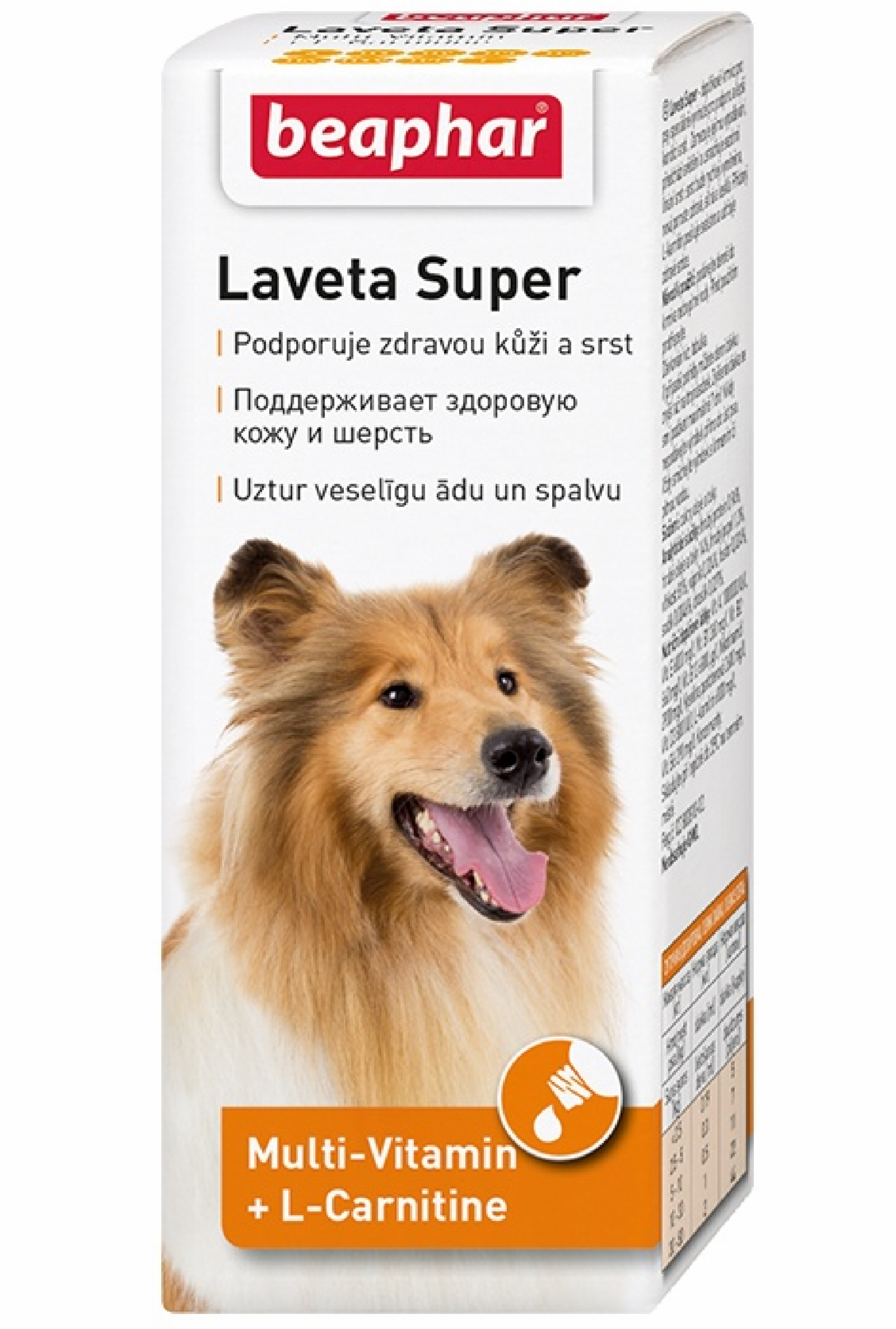 Beaphar Витамины для кожи и шерсти собак масло 50мл(Laveta Super for Dogs) (сезон) 12554 0.050 кг 10016