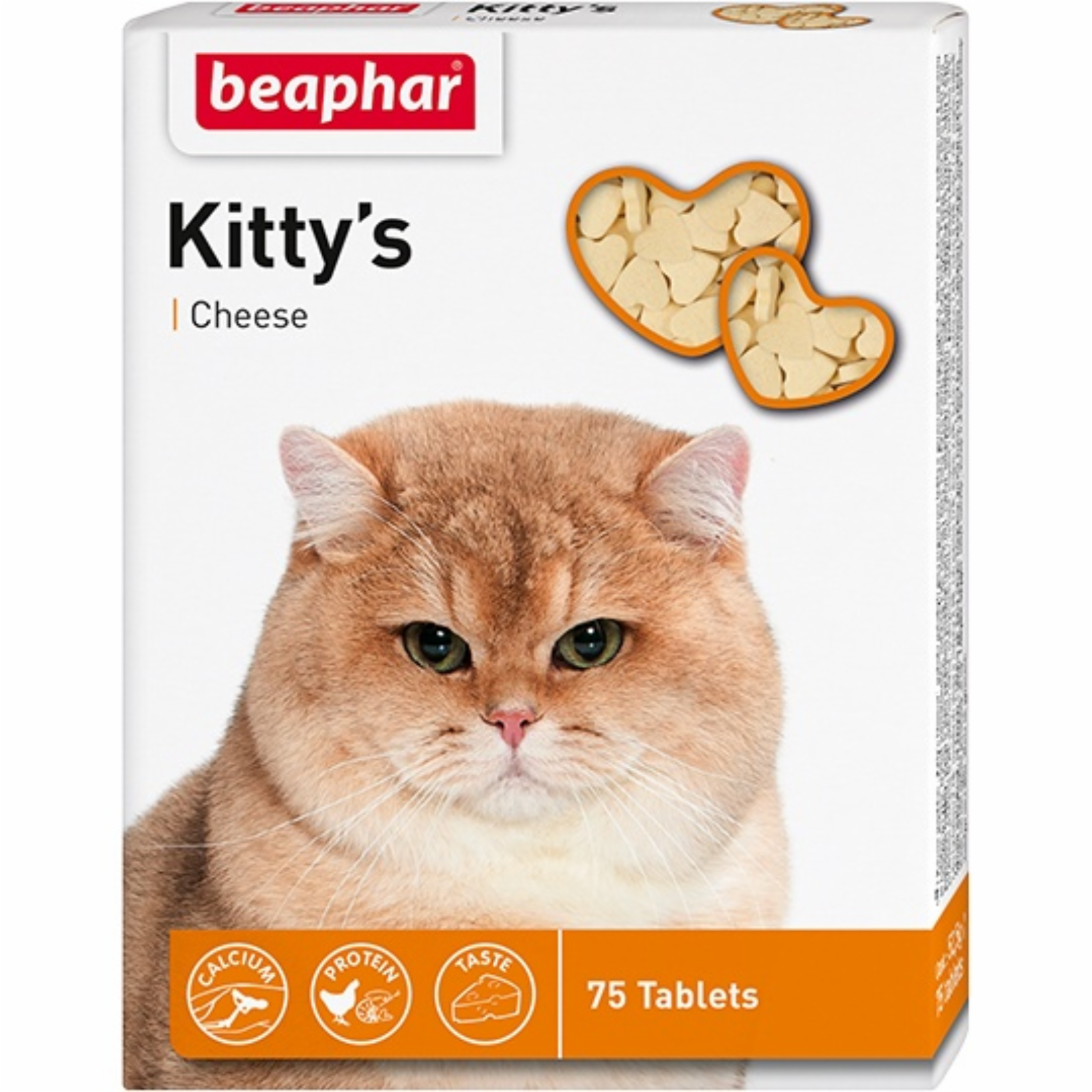 Beaphar Витамины для кошек со вкусом сыра мышки (Kittys Cheese)75шт. (12511) 0.072 кг 20516