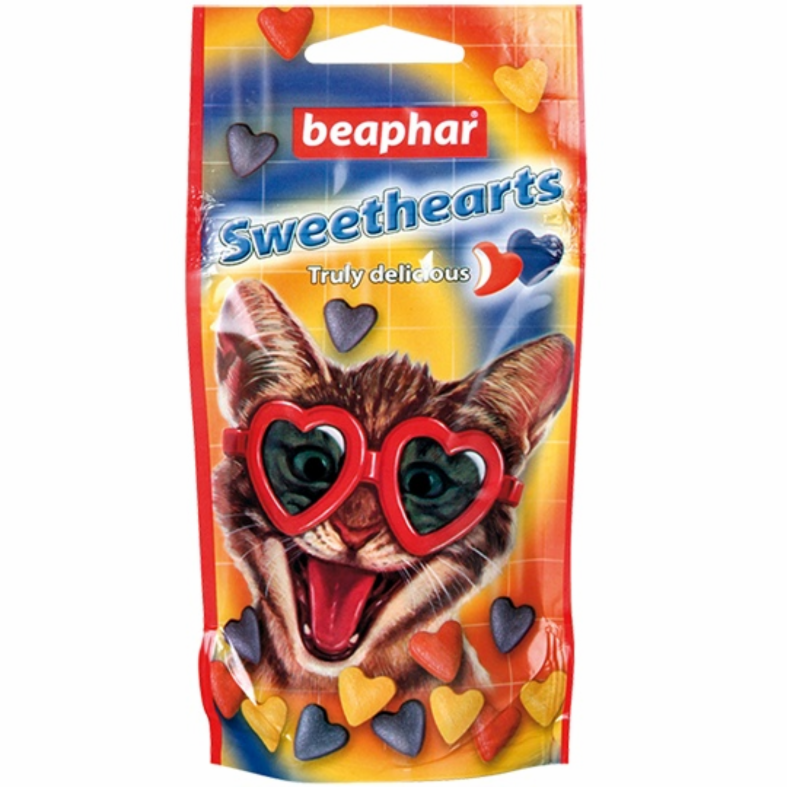 Beaphar ВВА Лакомство для кошек в форме сердечек (Sweet Hearts Trully delicious)150шт. красный пакетик (1611016118) 0,070 кг 20529