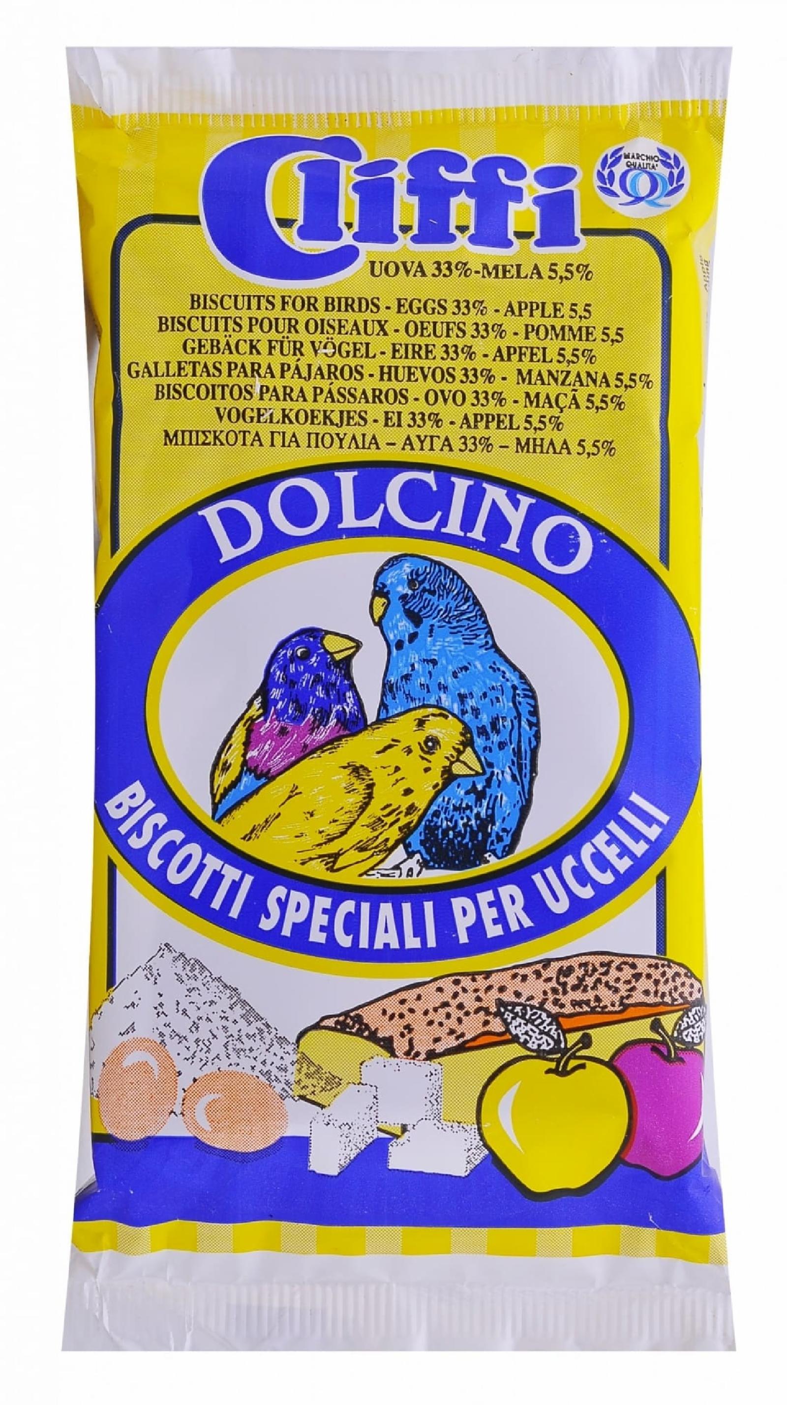 Cliffi (Италия) Лакомства для Птиц: яичный бисквит с яблоком (Dolcino alla Mela) ACOA402 0,035 кг 40348
