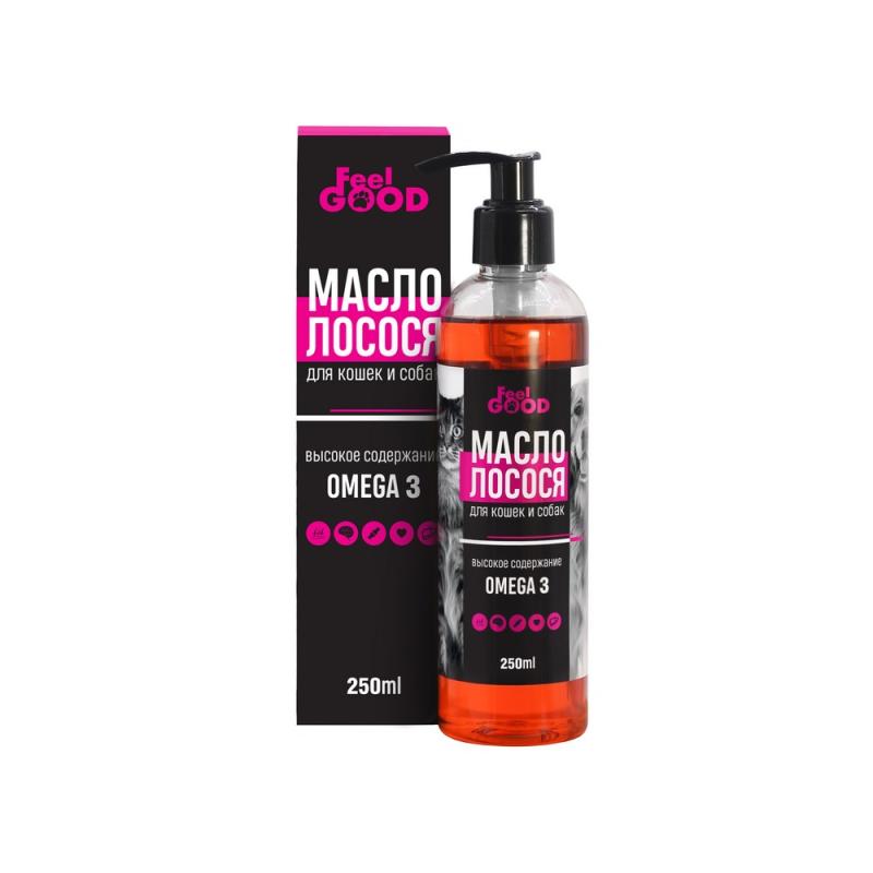 FeelGOOD Масло лососевое Омега 3 фл 250 мл, УТ-031173